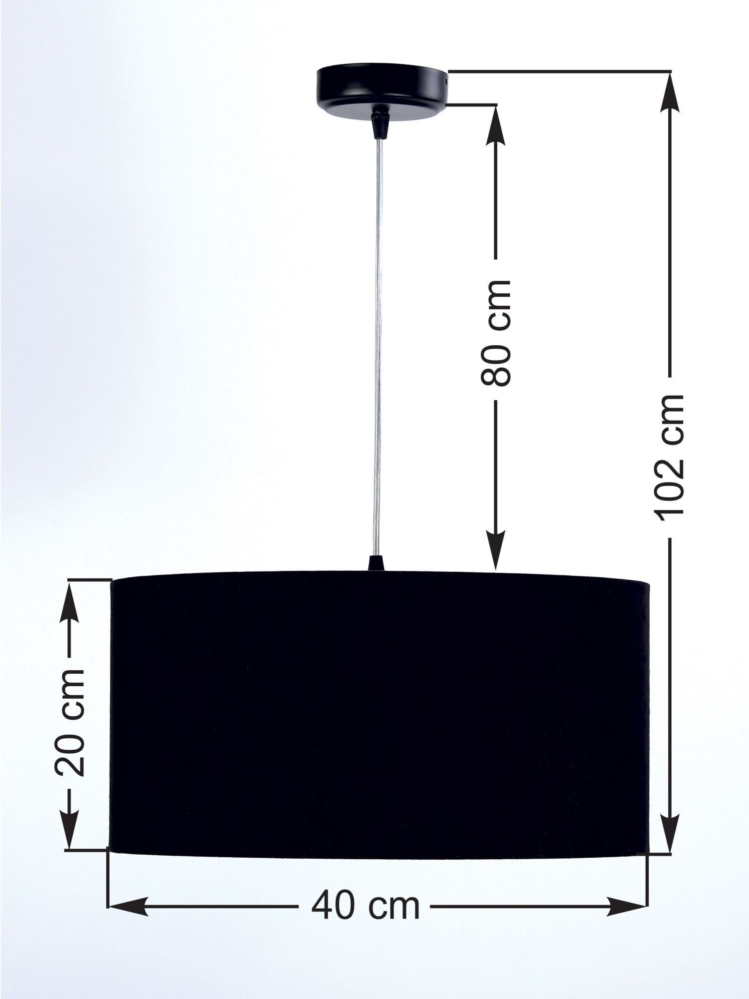 Suspension Noir Or Tissu Rétro Table à manger Lampe
