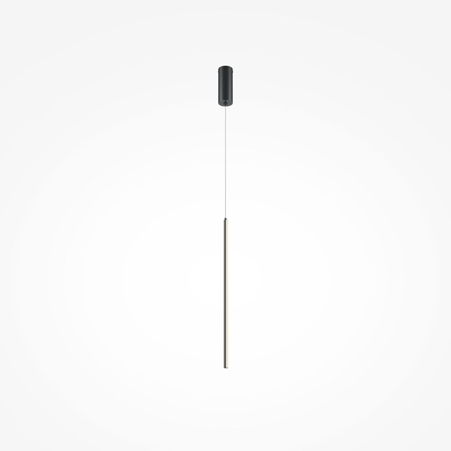 Suspension LED Aluminium rond D : 1,7 cm Noir LINA