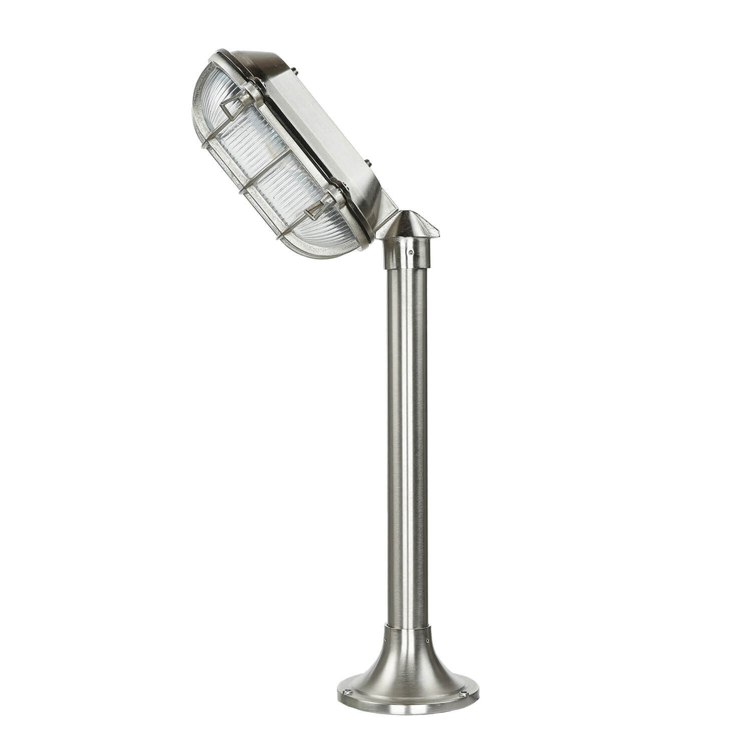 Lampe de jardin laiton H:62cm en nickel Chemin Terrasse