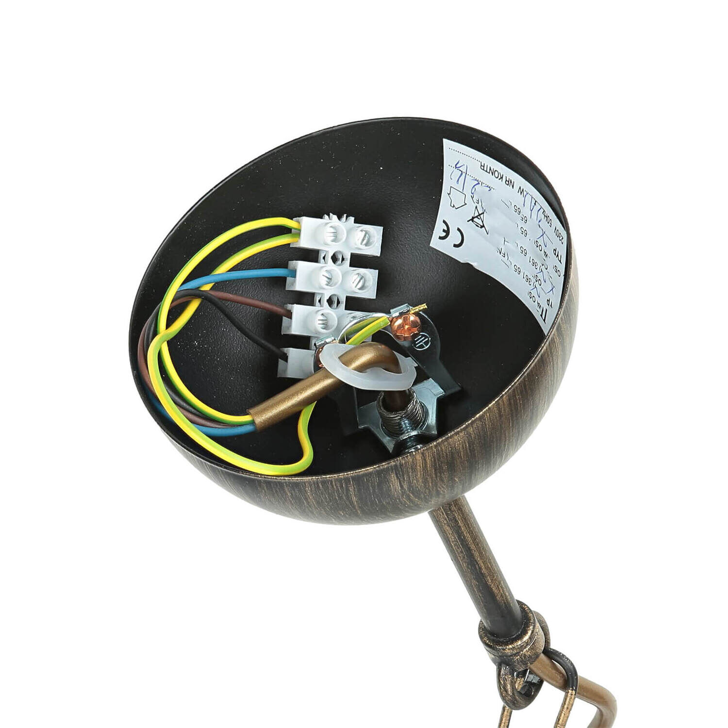 Pendelleuchte in Braun antik L:74cm Esstisch Lampe