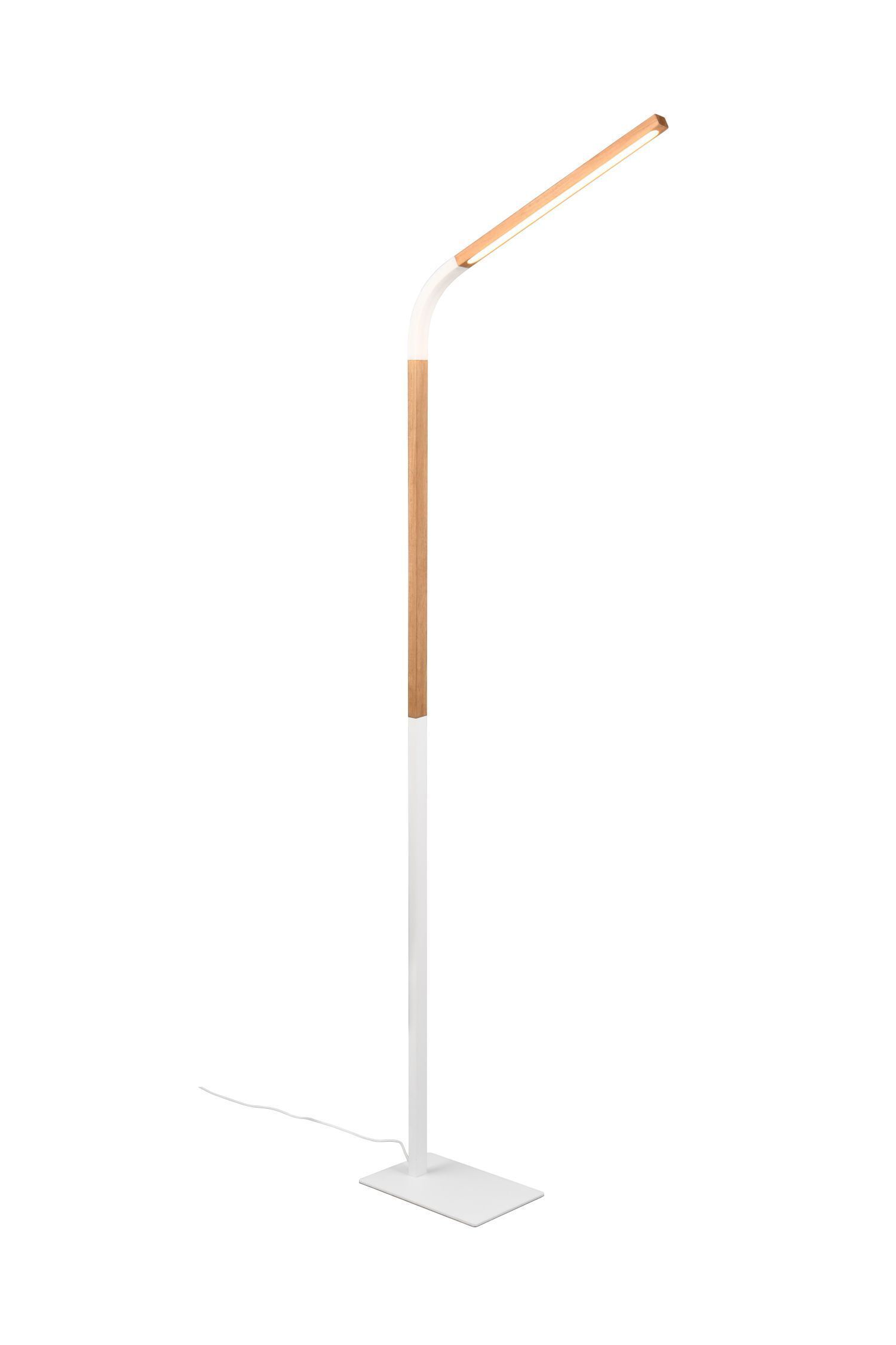 Verstellbare LED Stehlampe dimmbar Metall Weiß 1400 lm Lampe