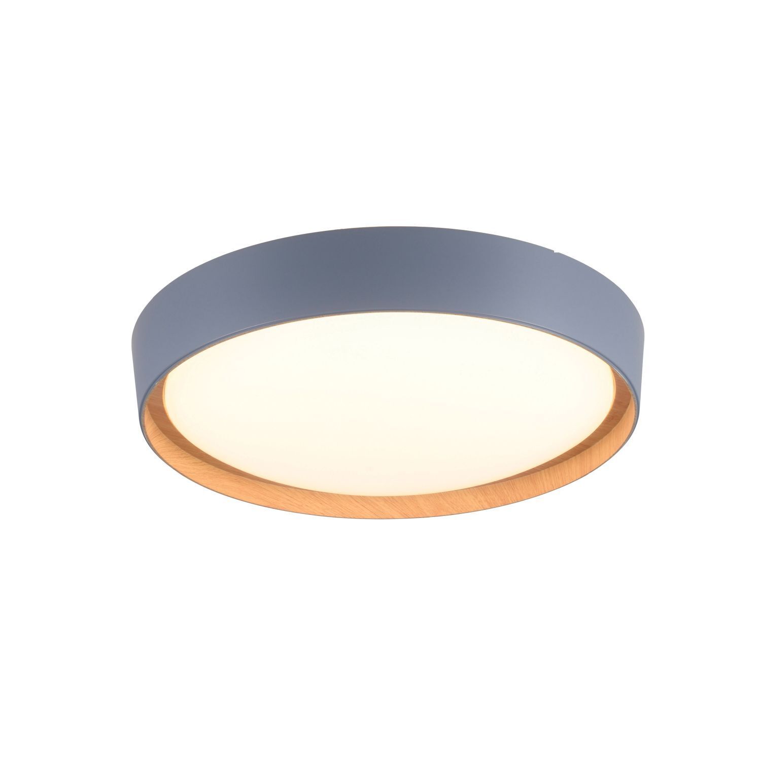 LED Deckenleuchte Grau Natur Ø40 cm 3400 lm dimmbar