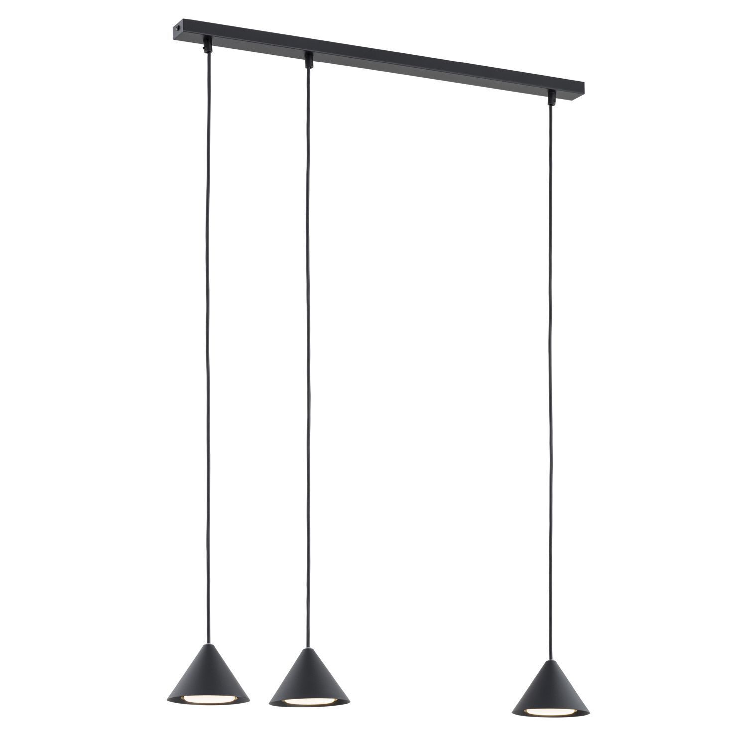 Hängeleuchte Schwarz B: 70 cm H: max. 100 cm verstellbar