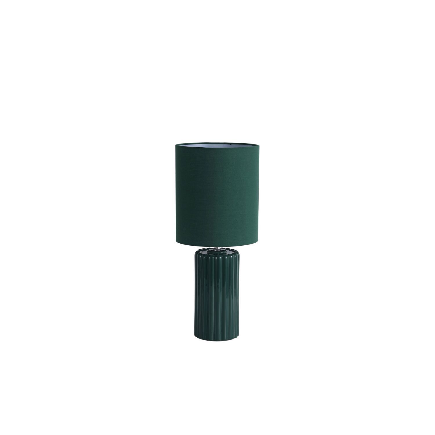Lampe de table tissu céramique E14 51 cm vert olive Lampe