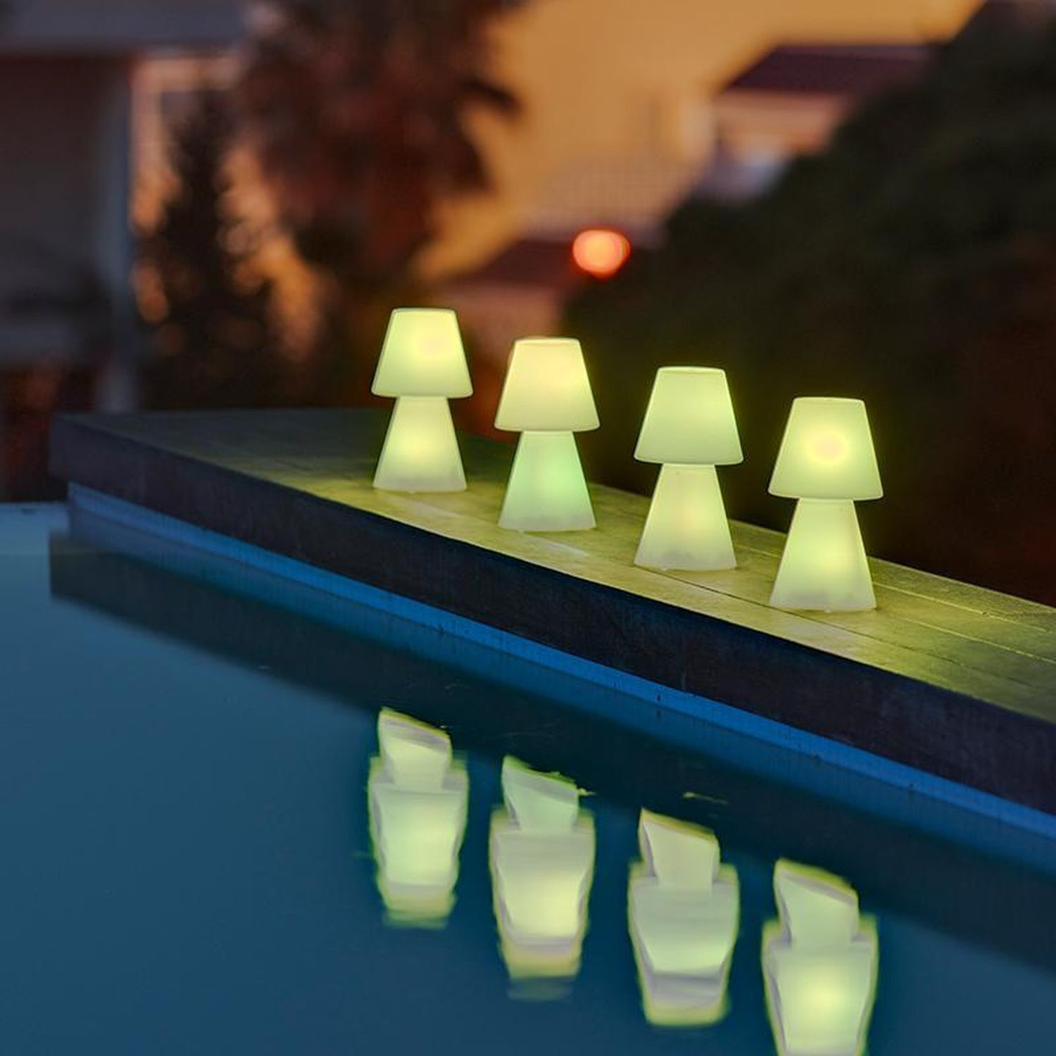 Lampe de table LED extérieure sans fil Variateur de couleur Changement de couleur 20 cm IP43