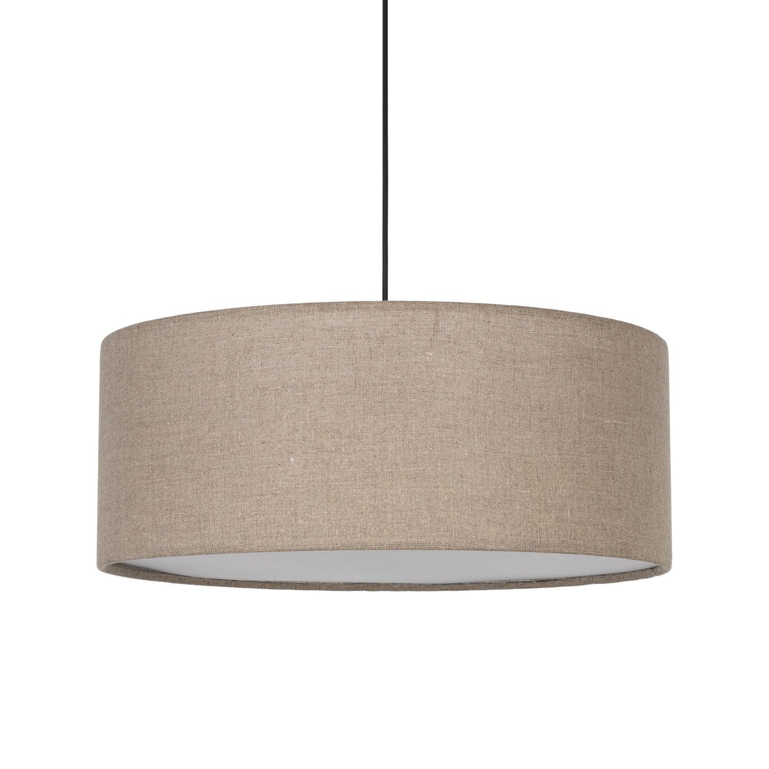 Suspension ronde Ø 50 cm H : max. 110 cm Jute 3x E27 Moderne Lampe