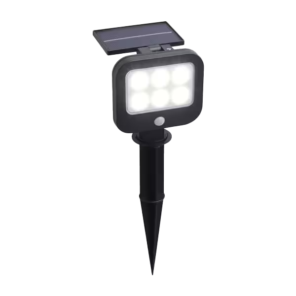 Solar-Erdspießstrahler Solarlampe, LED-Lampe, Gartenbeleuchtung, Außenbeleuchtung, Beleuchtungspot