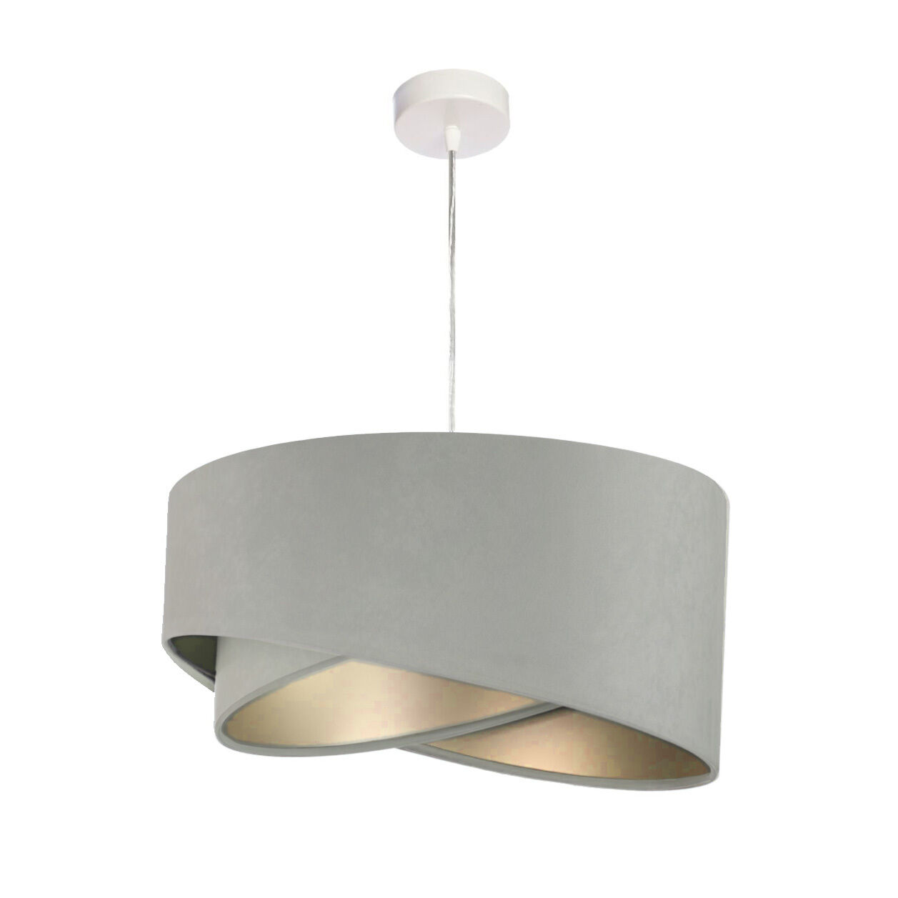 Suspension Salon Éclairage Gris Argent