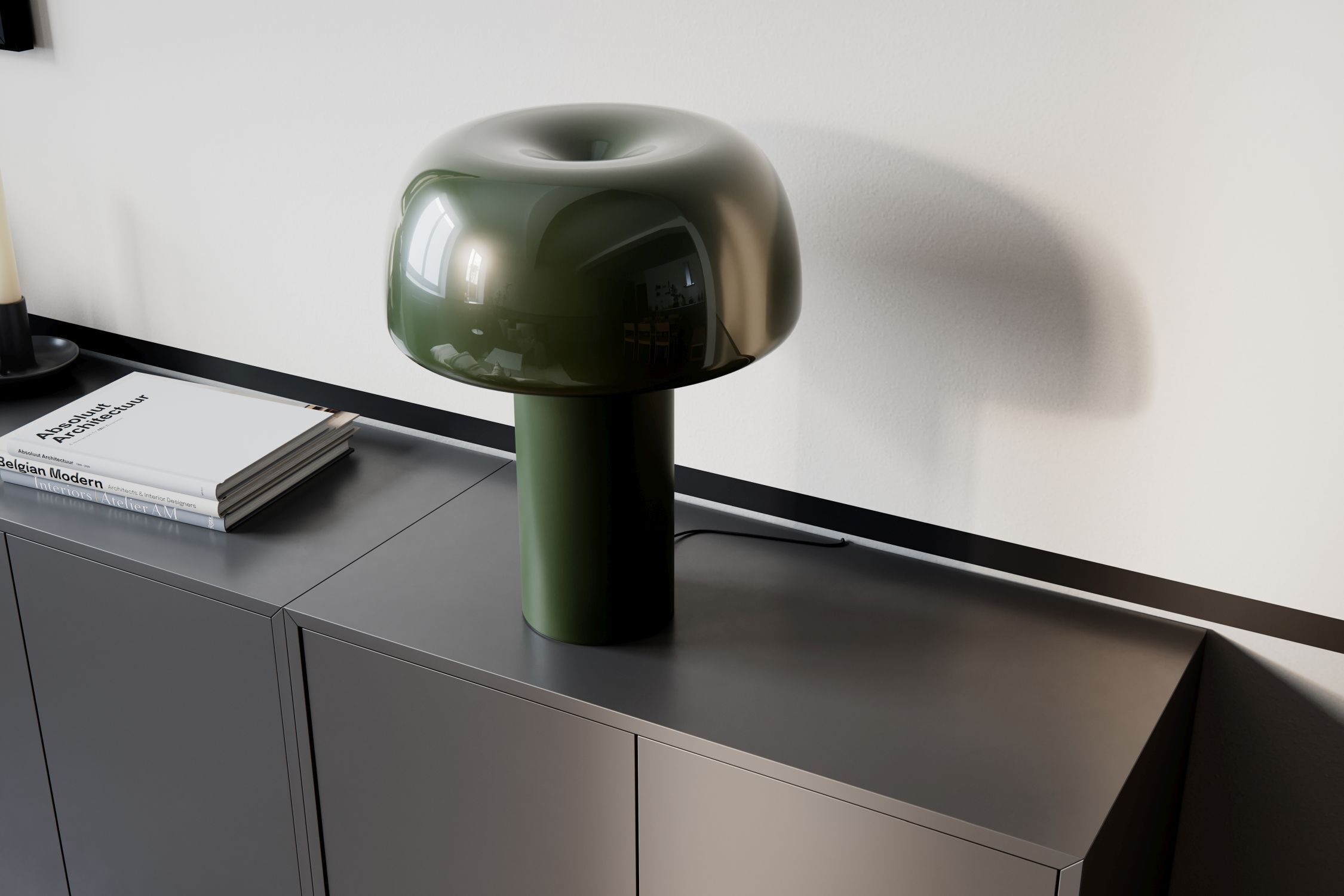 Lampe de table métal E27 41 cm de haut Vert Rétro inclinable Lampe, Mobiliar