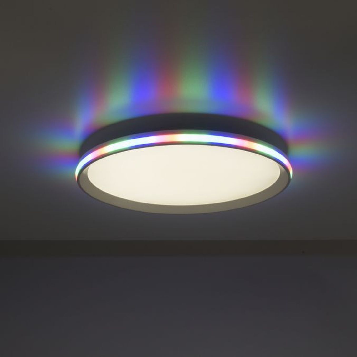 Moderne LED Deckenlampe RGB Licht Ø45 cm 2800 lm 22 W Deckenleuchte, Leuchte