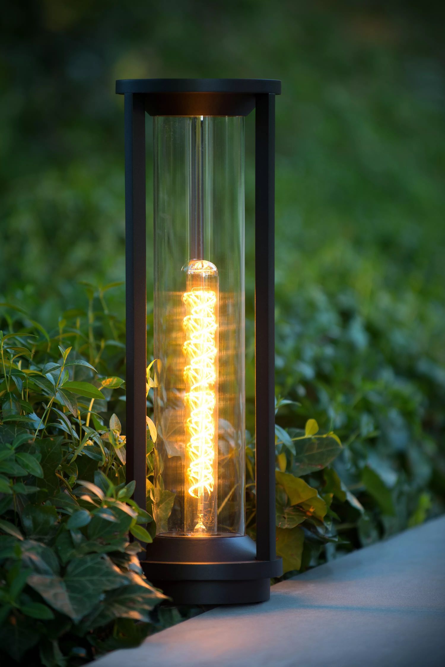 Wegeleuchte Aluminium Schwarz IP65 50 cm Garten Eingang Lampe