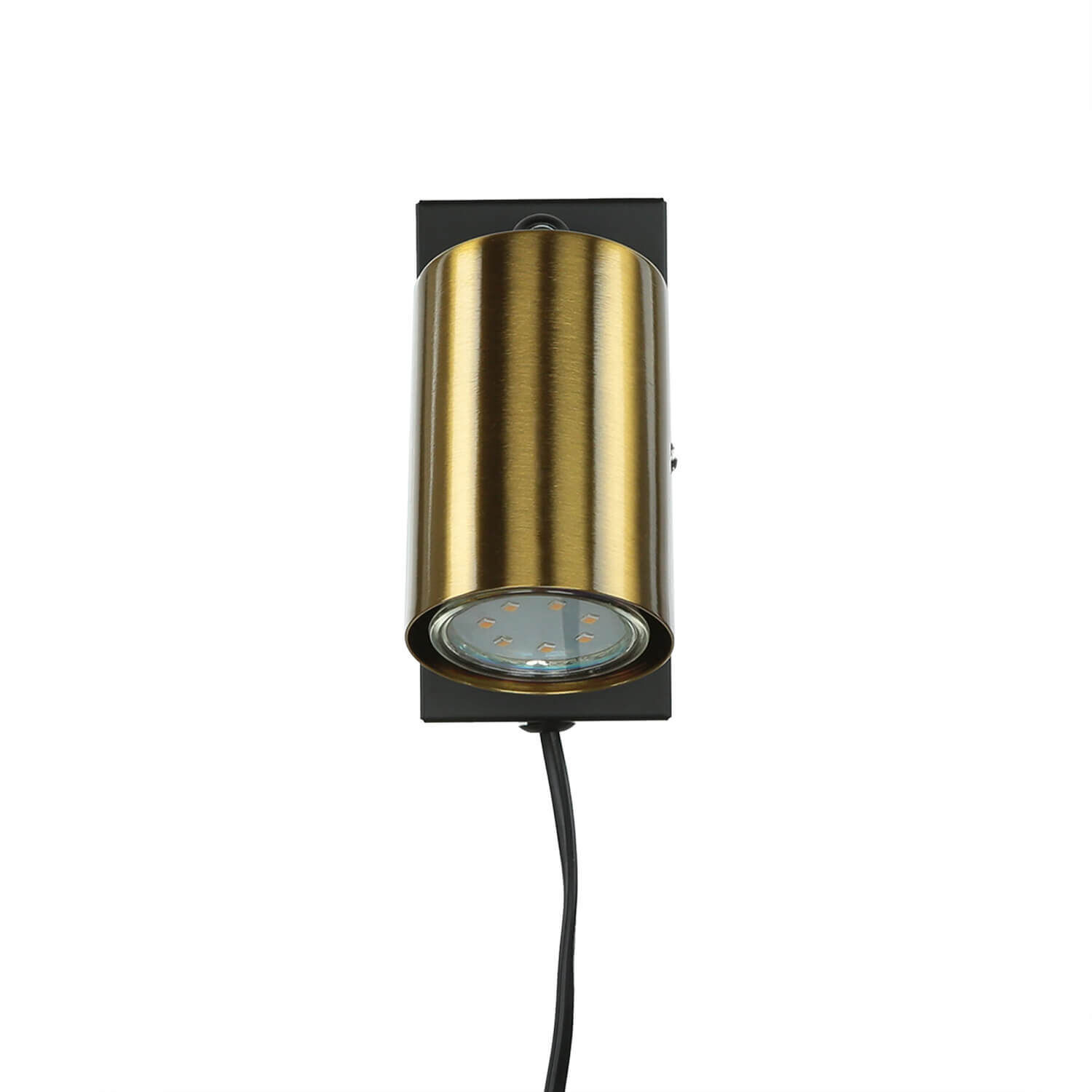 Wandleuchte, Wandlampe, Metallkorpus, Goldfarbe, LED-Lampe