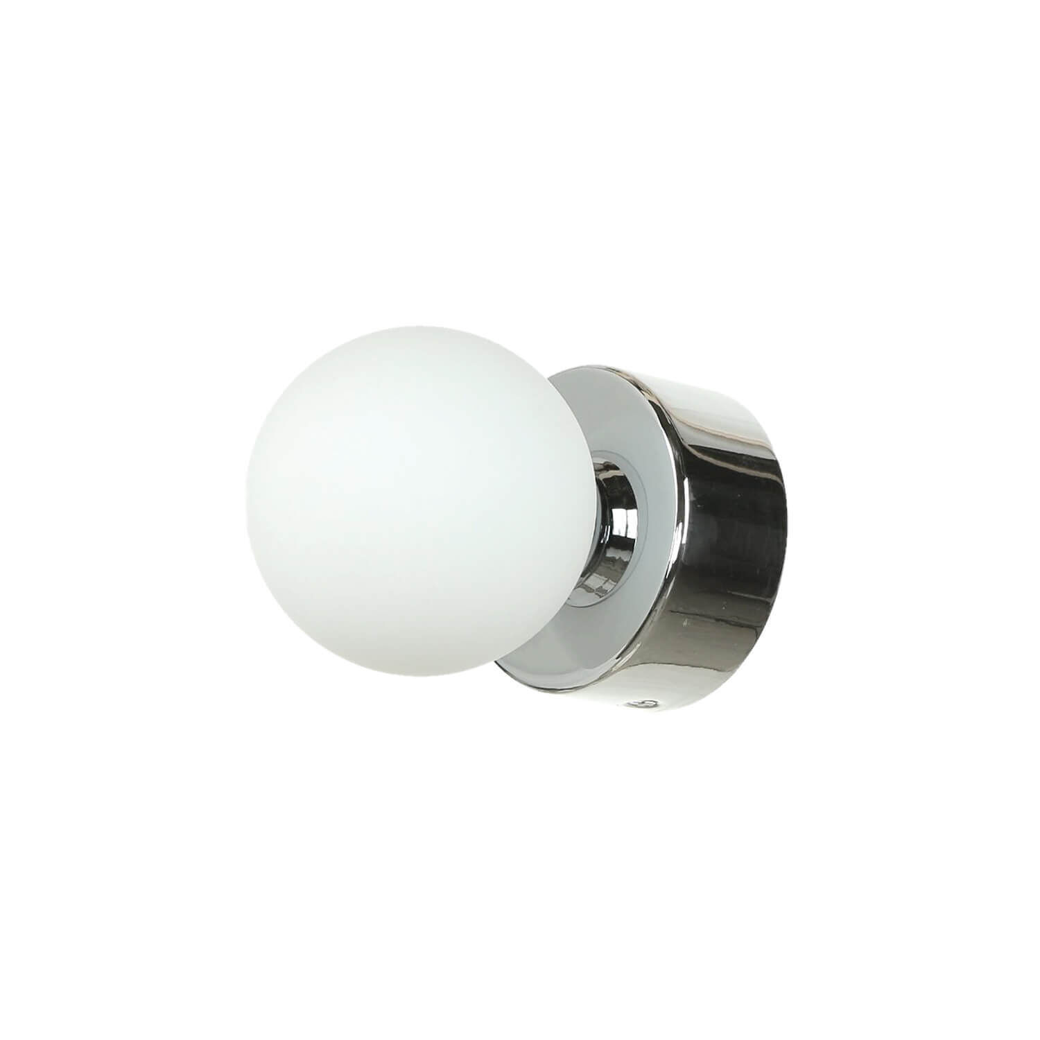 Wandlampe Bad IP44 rund in Chrom Ø8cm