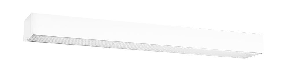 Plafonnier LED Blanc Métal 67 cm long plat KARENA