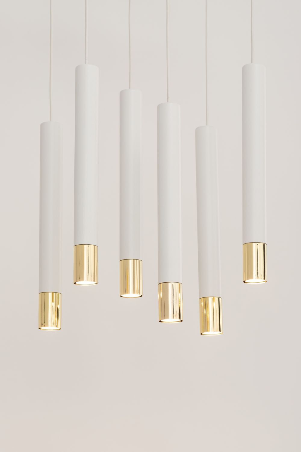 Hängelampe Metall Weiß Gold Modern elegant THEANO