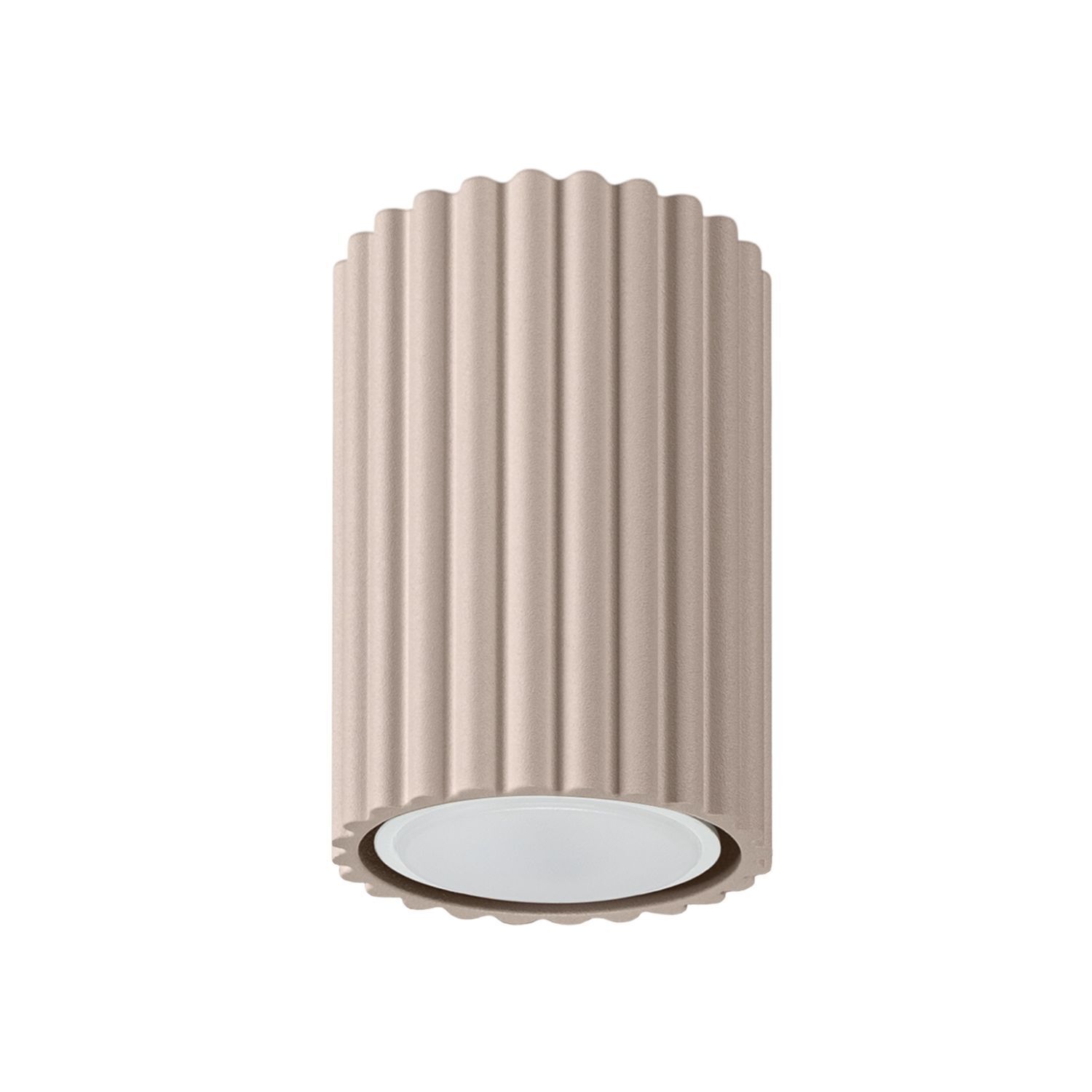 Deckenleuchte Aluminium Taupe GU10 Ø6,5 cm rund