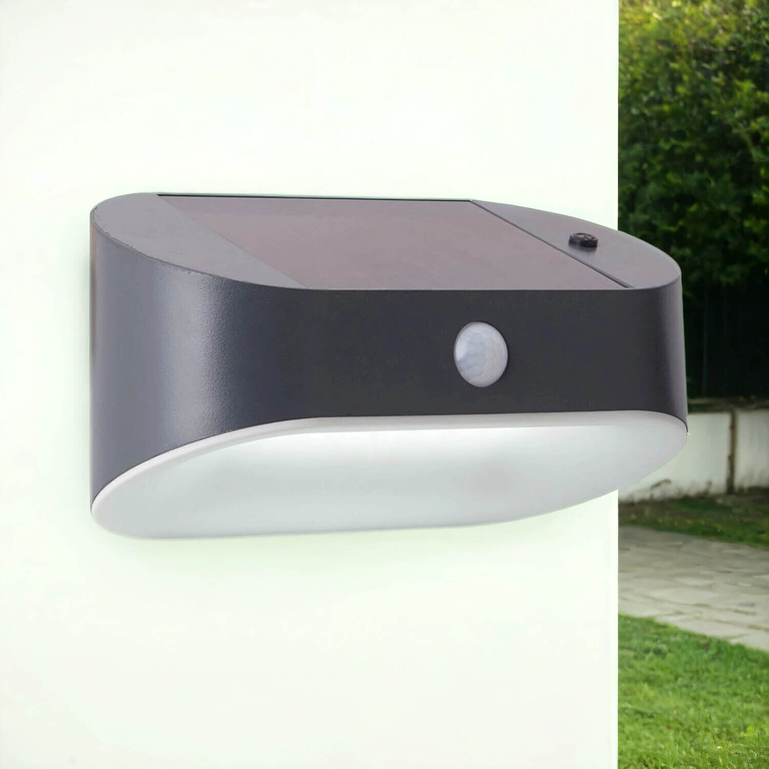 LED Wandlampe Solar Bewegungssensor Metall IP44 Outdoor LED Wandlampe Solar Bewegungssensor Metall IP44 Outdoor