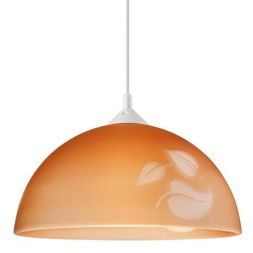 Salle à manger Suspension Rétro Verre Brun rond