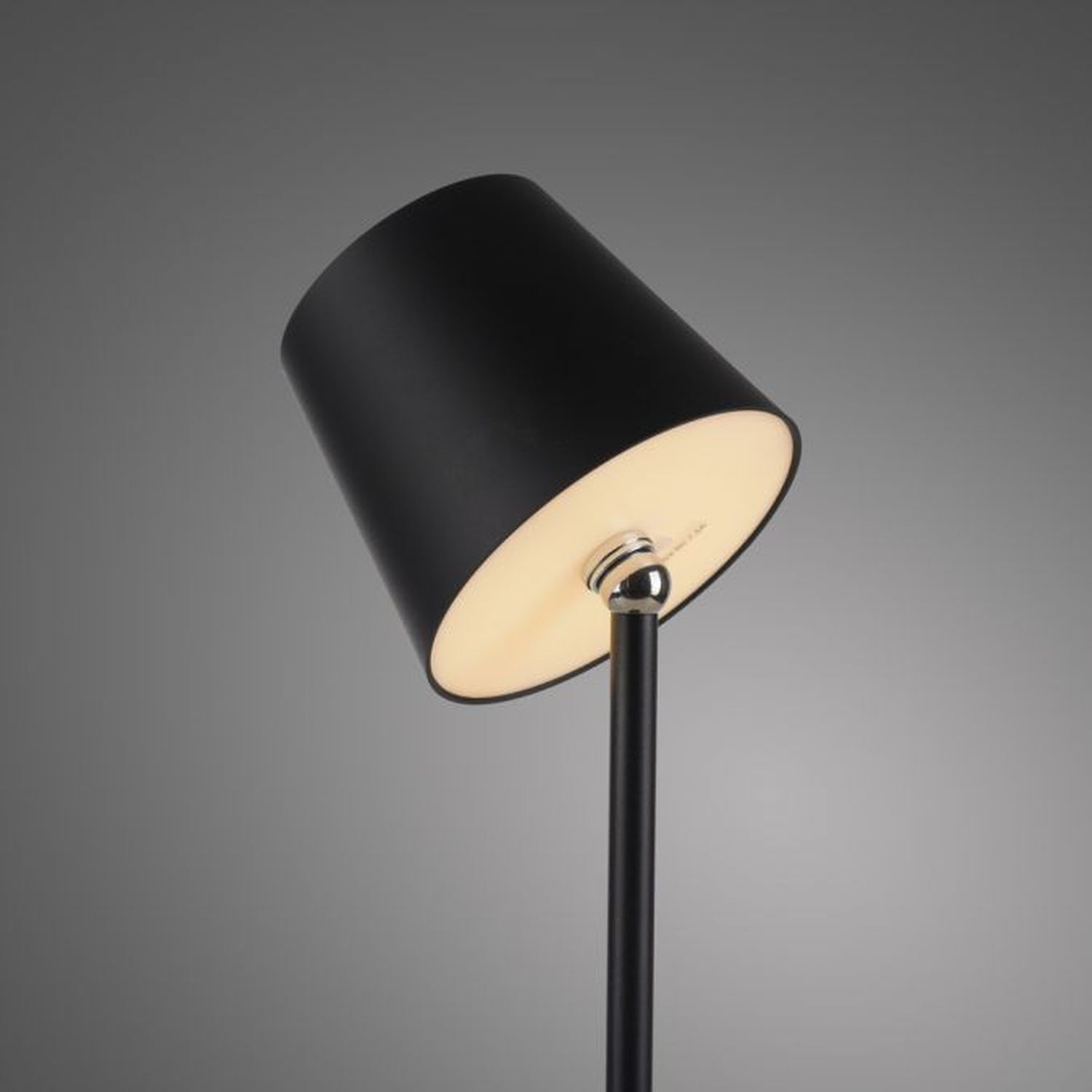 Lampe de table LED à accu noire dimmable Touch 37 cm 320 lm