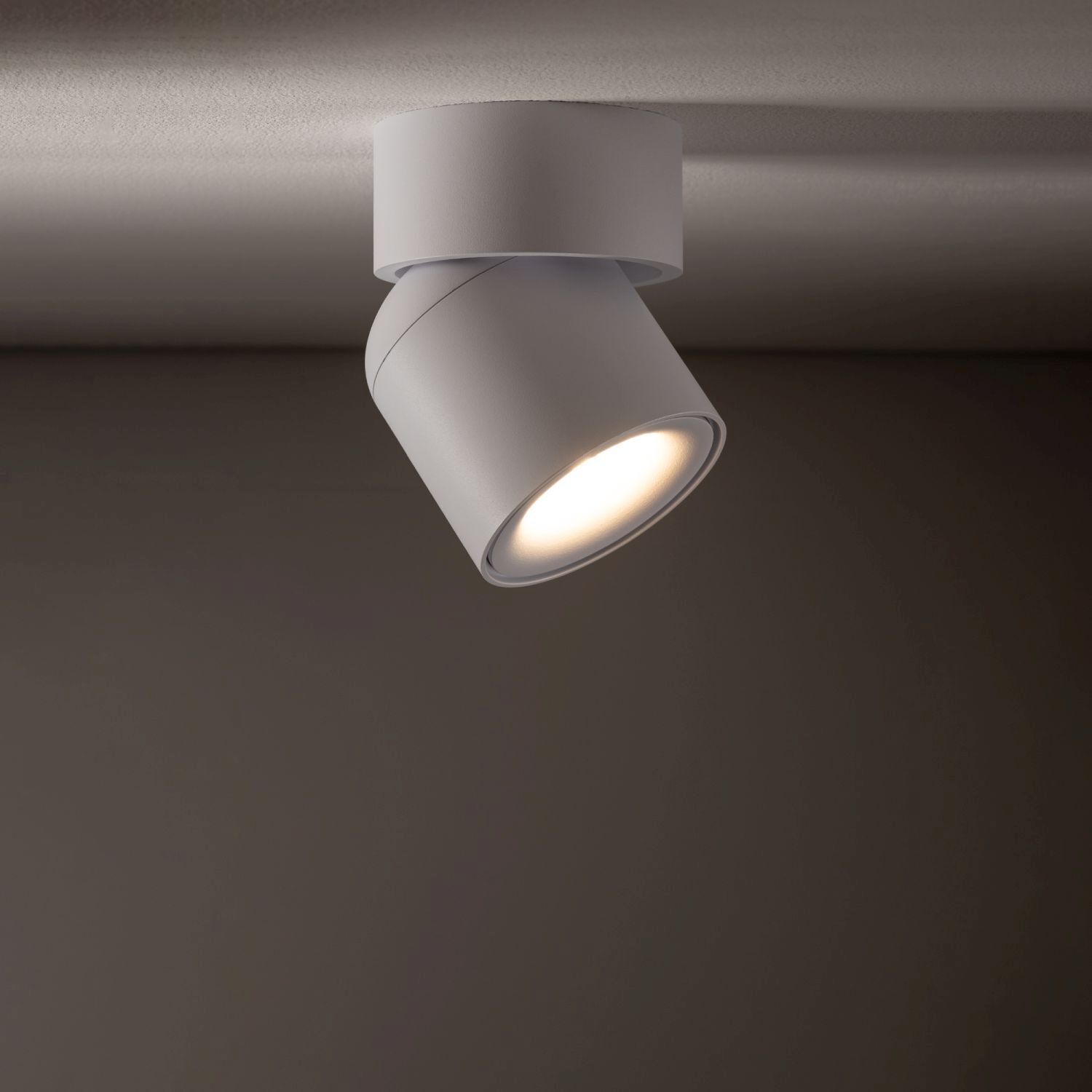 Spot de plafond flexible blanc GU10 L:9,4 cm petit