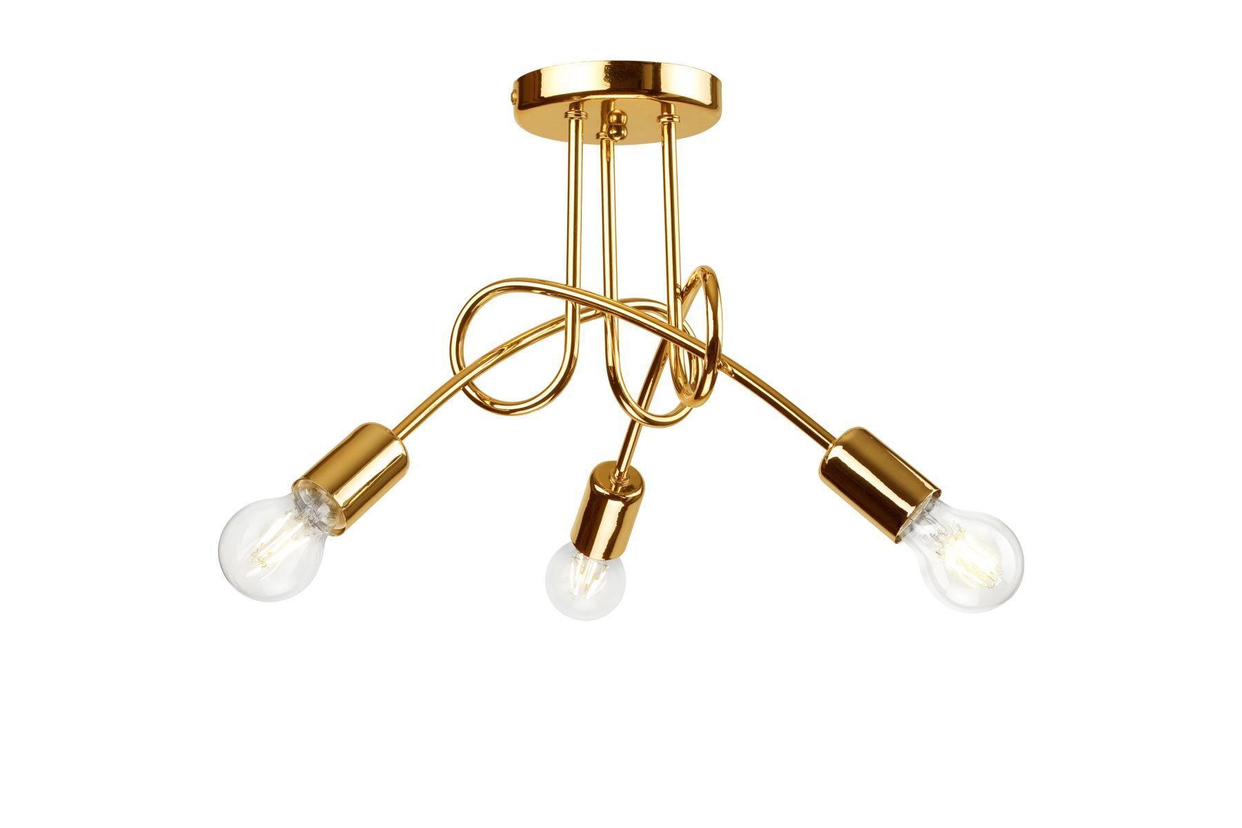 Deckenleuchte Gold Modern Wohnzimmer Metall Lampe