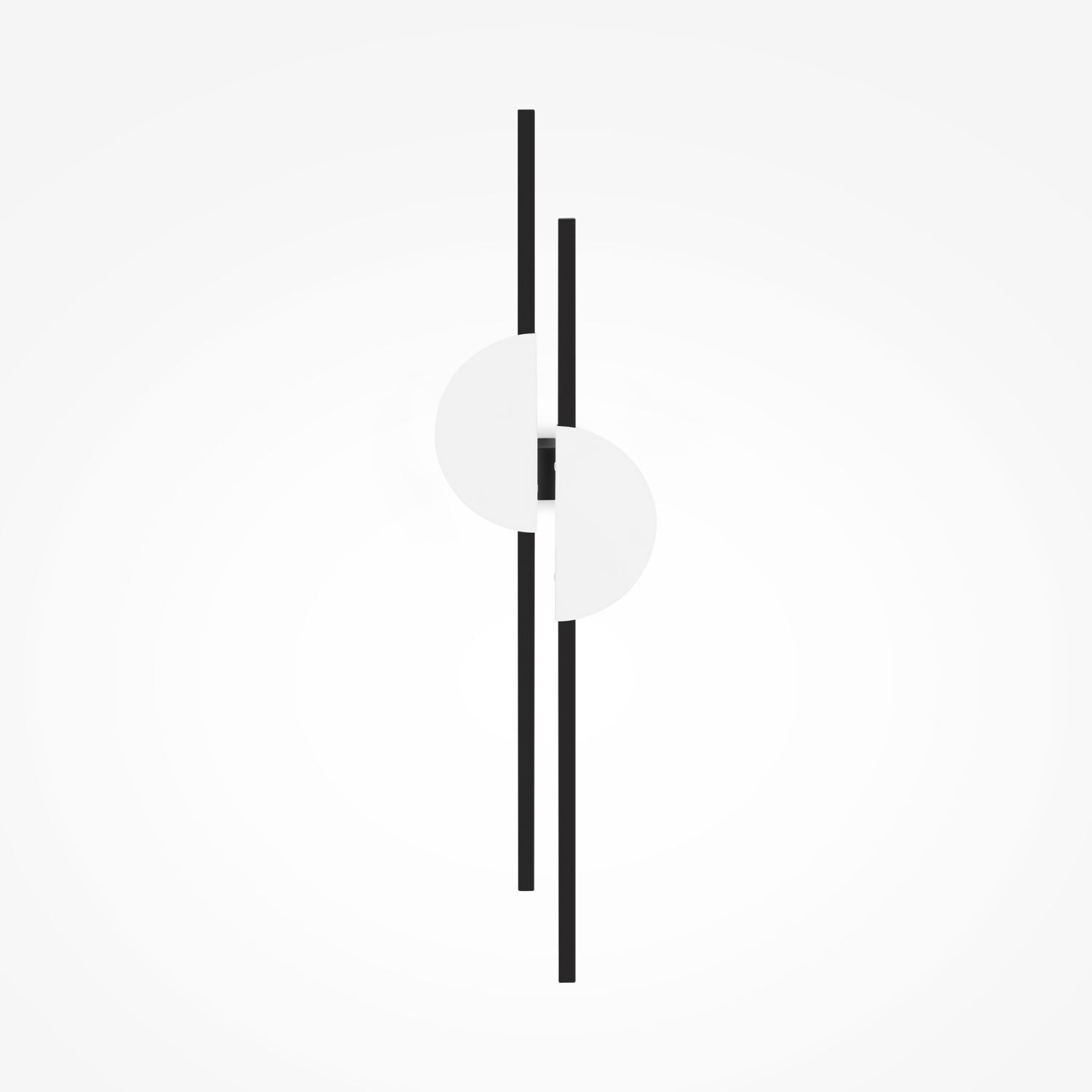 Applique LED Aluminium Métal H : 79 cm Noir Blanc Besteck, Gabel