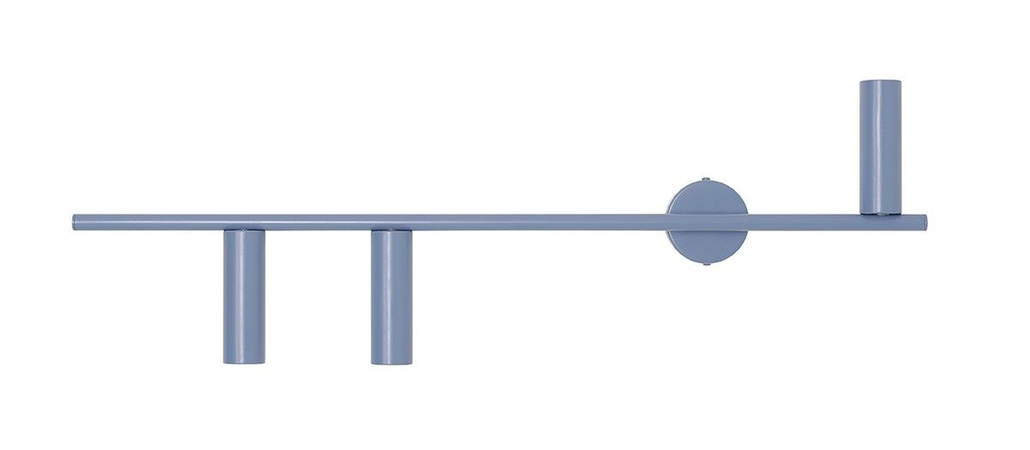 Wandleuchte Retro Blau Metall 3-flammig GU10 dekorativ
