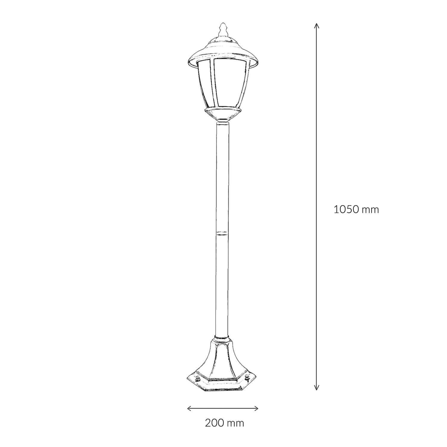 Laternenpfahl, Lampe