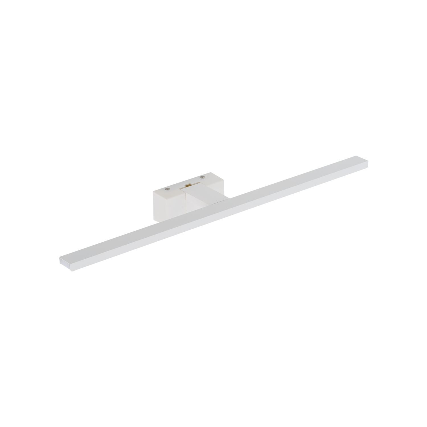 Lampe à miroir LED IP44 blanche aluminium 3000 K 900 lm