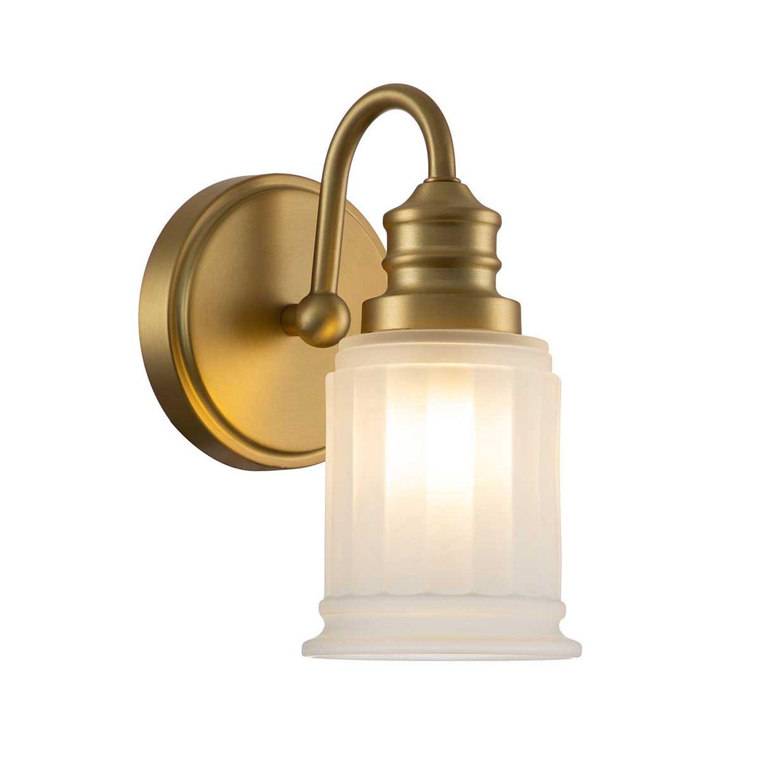 Badezimmerleuchte Wand mit LED G9 IP44 23,7 cm hoch Leuchte, Bronze, Lampe
