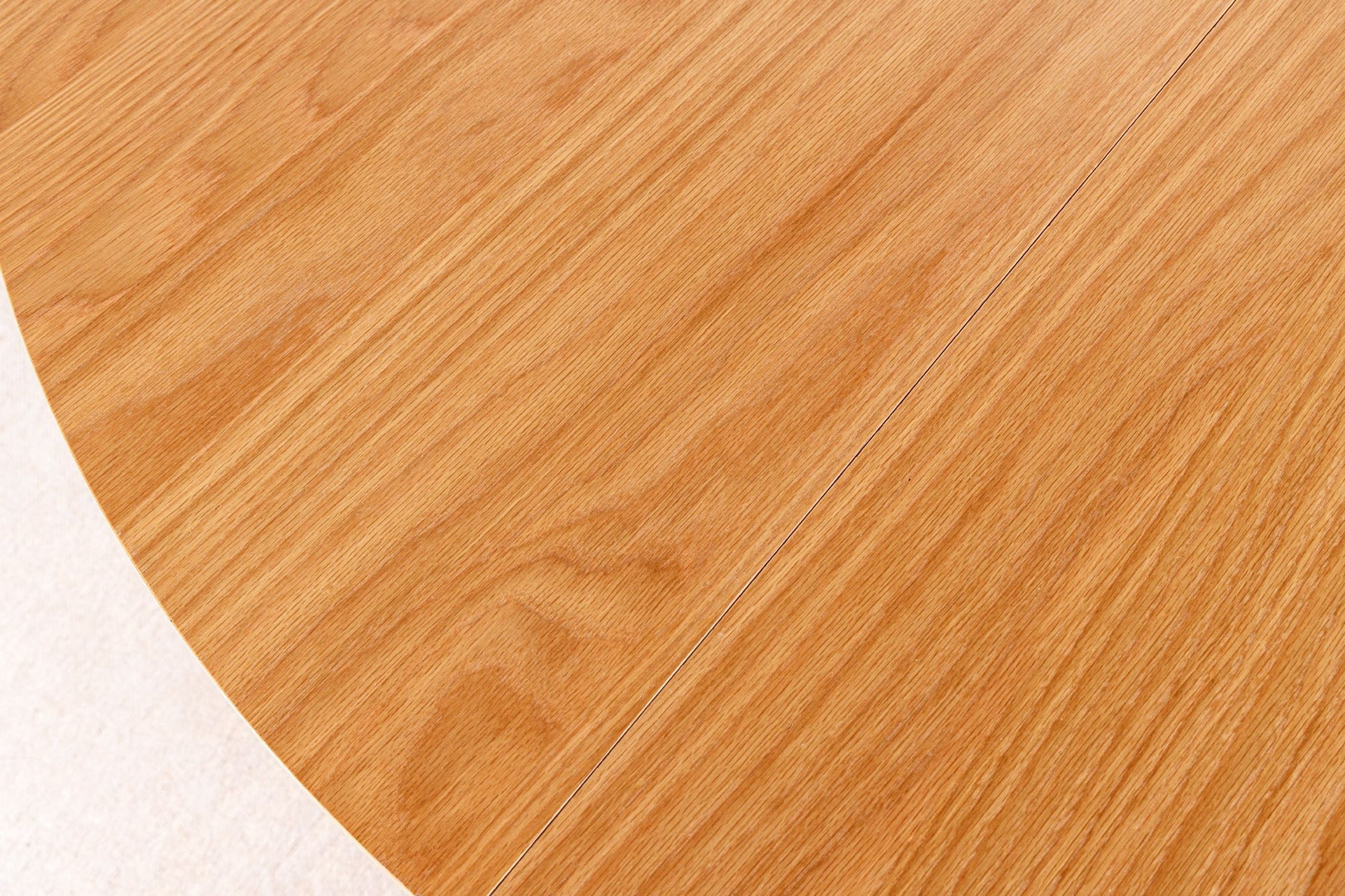 Table de salle à manger ronde extensible 120-220 cm Japandi pied colonne