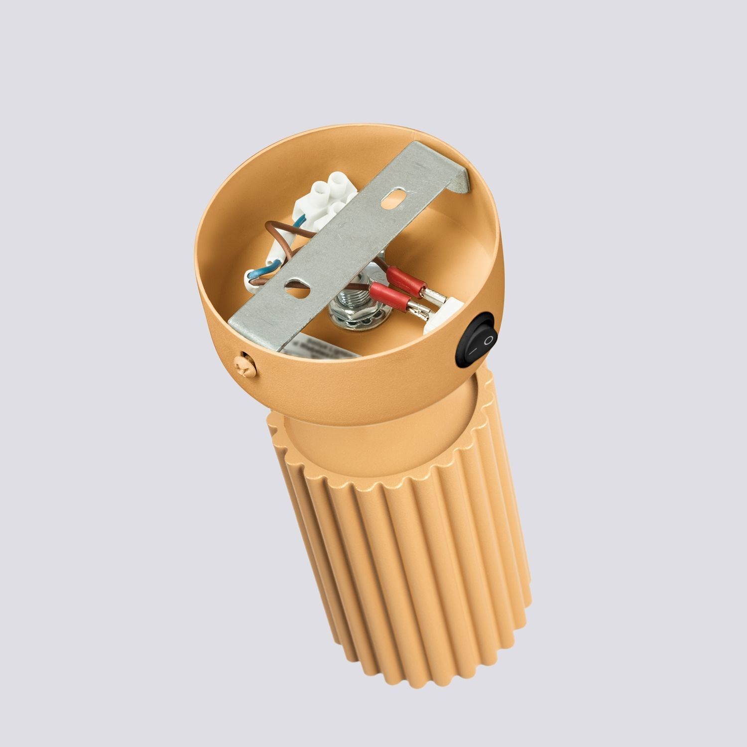 Schwenkbare Leselampe Wand GU10 B: 8 cm klein in Gold aus Alu Band