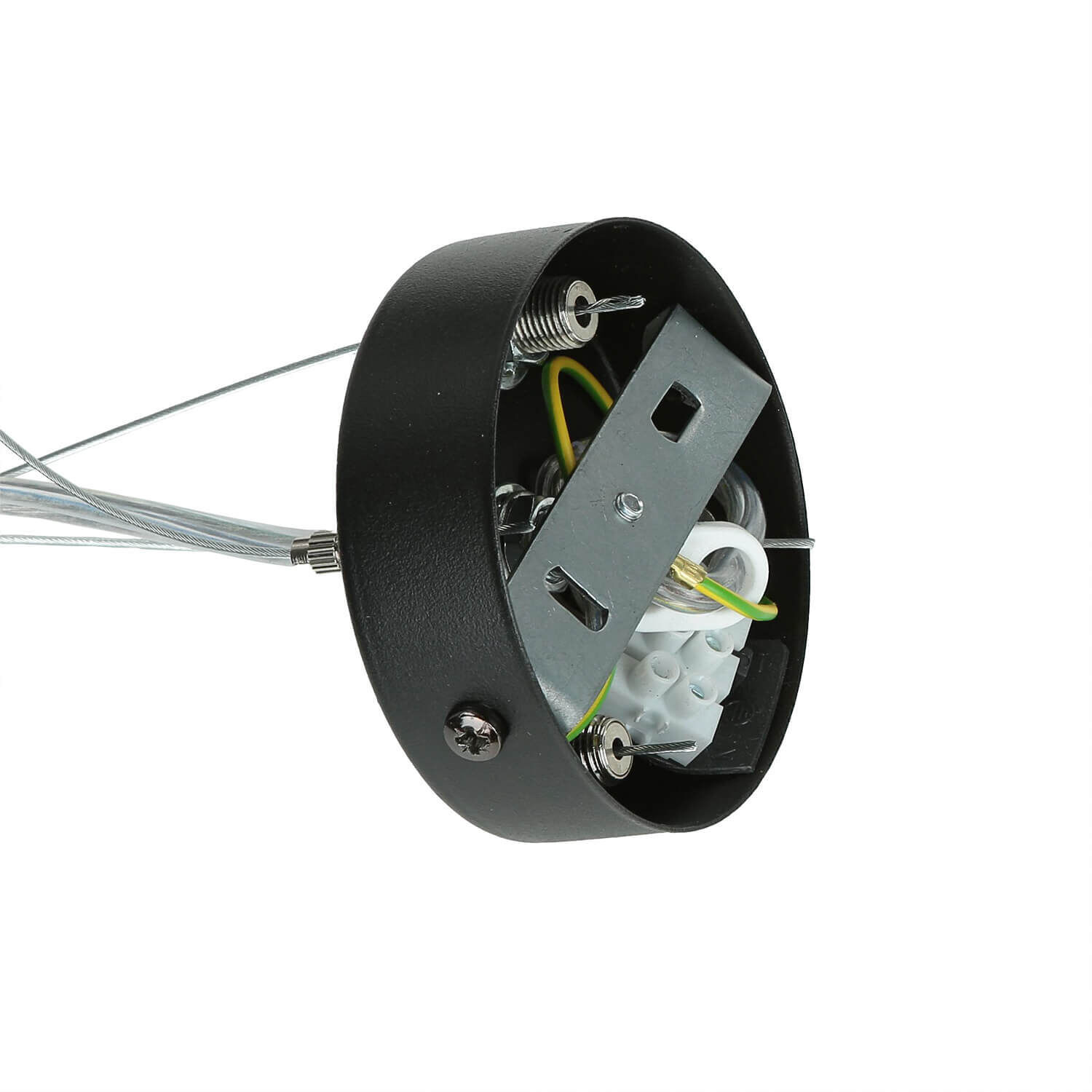 Hängelampe Schwarz Metall Design höhenverstellbar Hängelampe Schwarz Metall Design höhenverstellbar