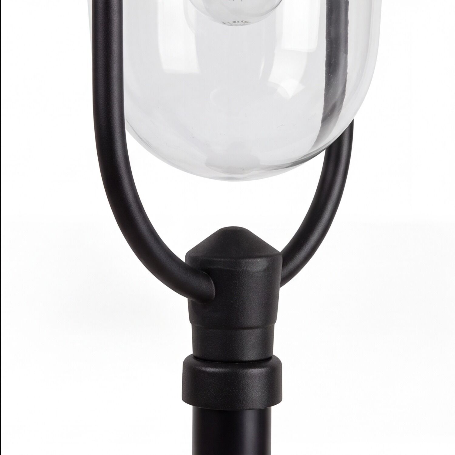 le51520-stehlampe-terrasse-garten-auffahrt-aussen-metall-glas-klassisch-rustikal-e27-ip44-schwarz-06 globe, Lampe, Glühbirne, schwarzes Metall, Stange