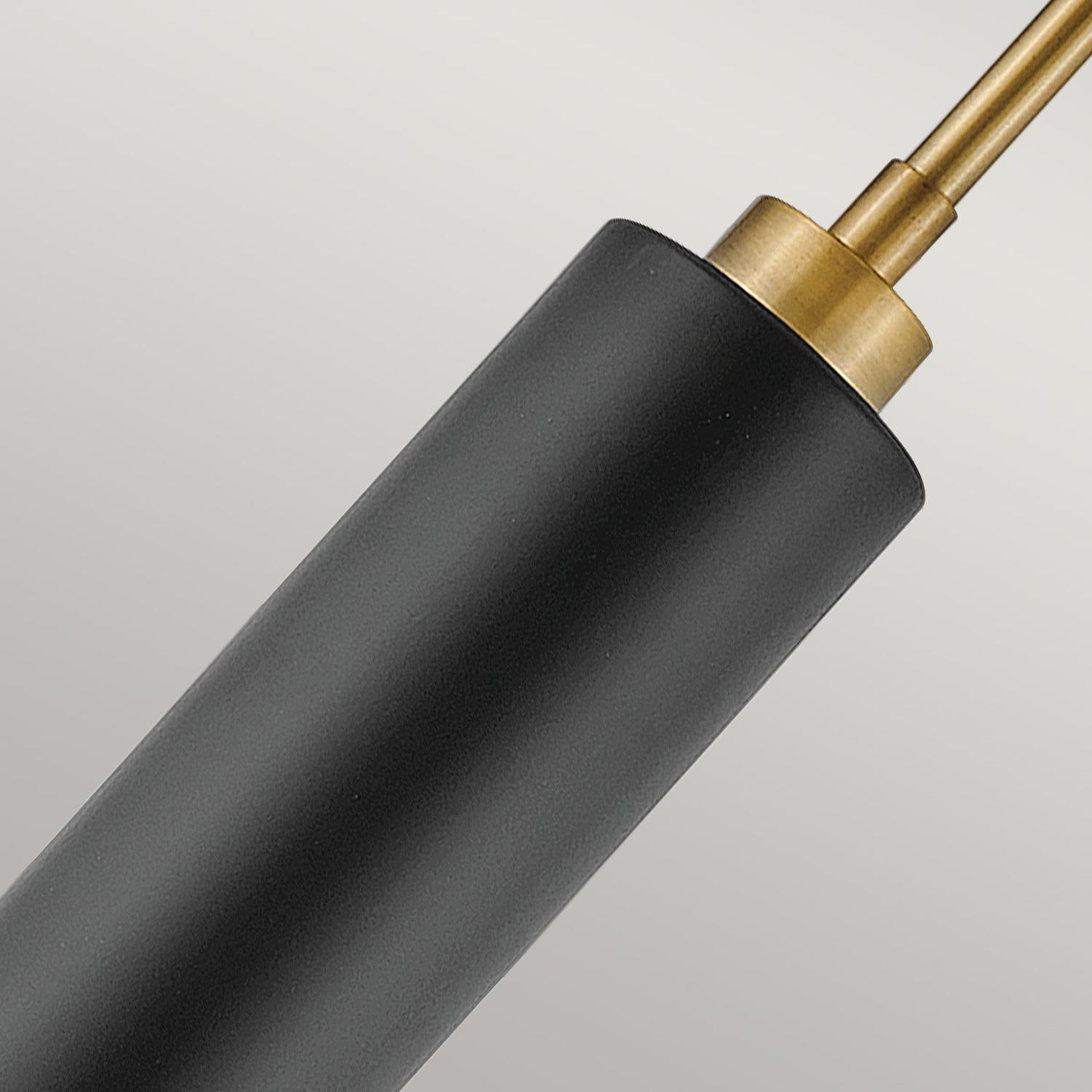 Suspension noir laiton D : 33 cm métal verre 2x E27