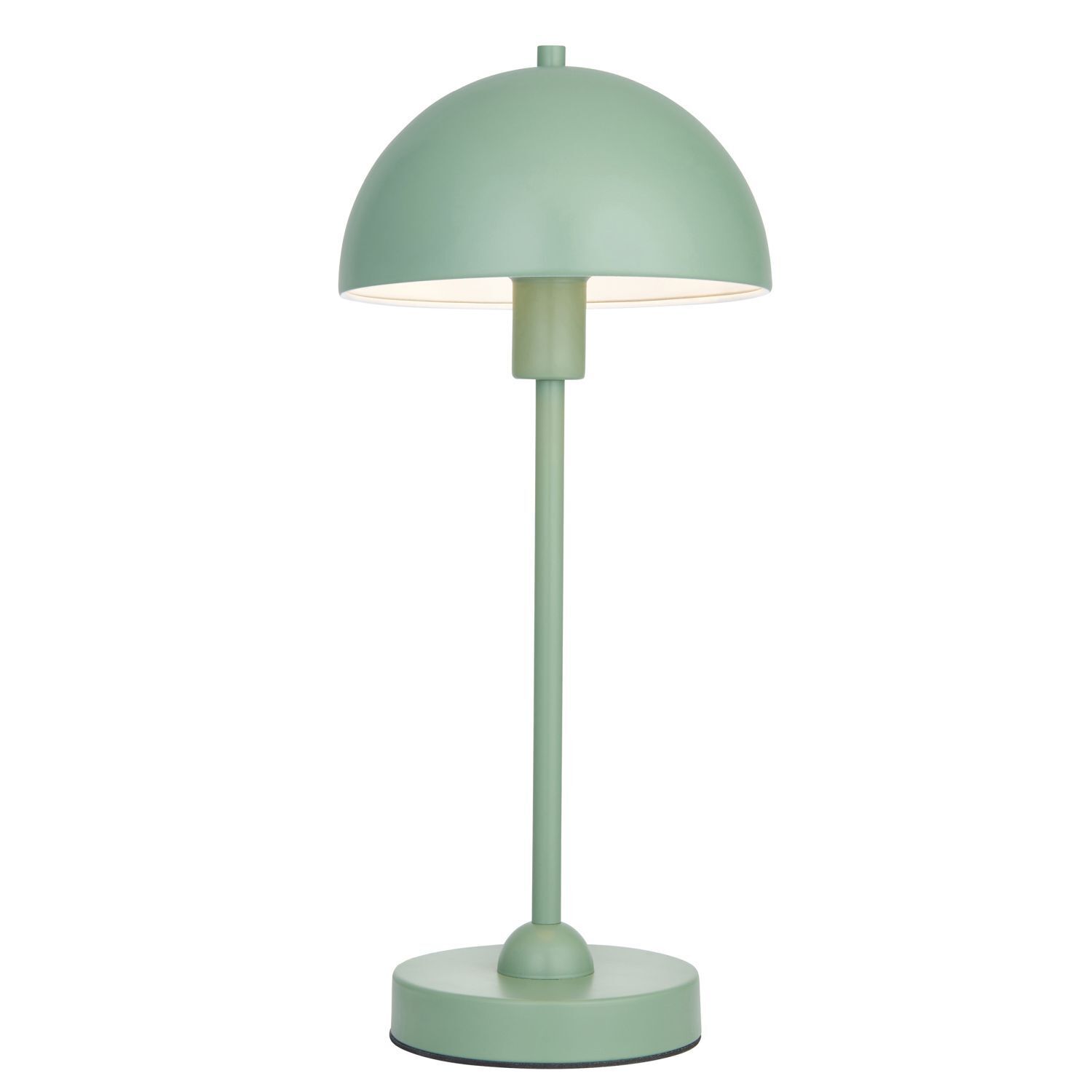 Lampe champignon métal 41 cm de haut vert menthe E14 Bauhaus