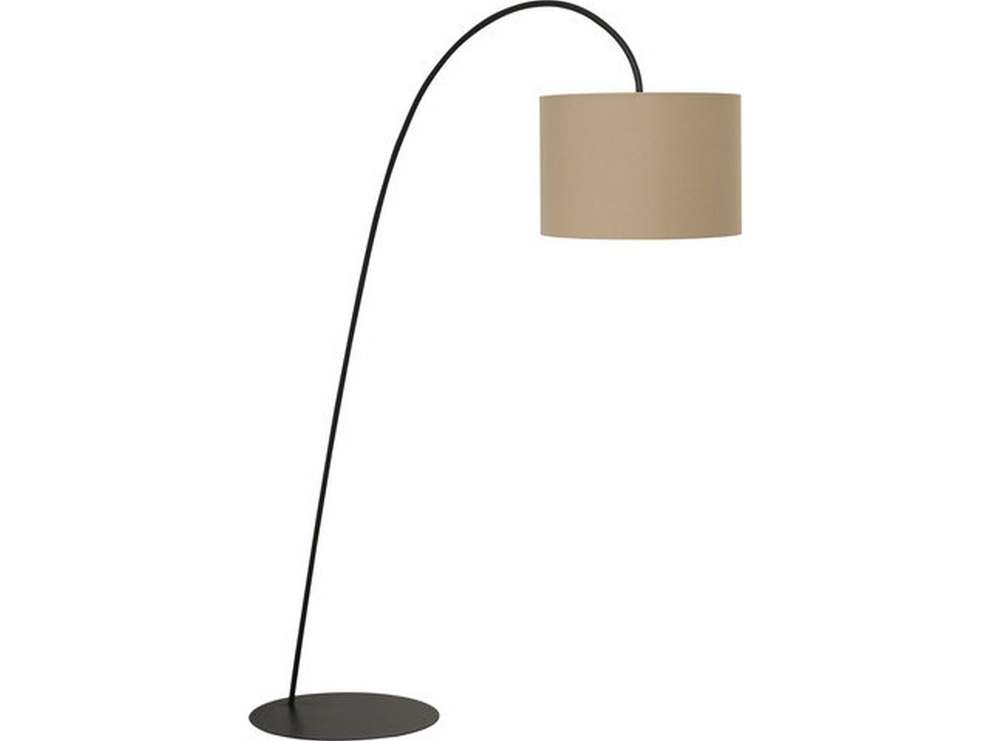 Lampe à arc XXL en café-brun Lampe, Lampenschirm
