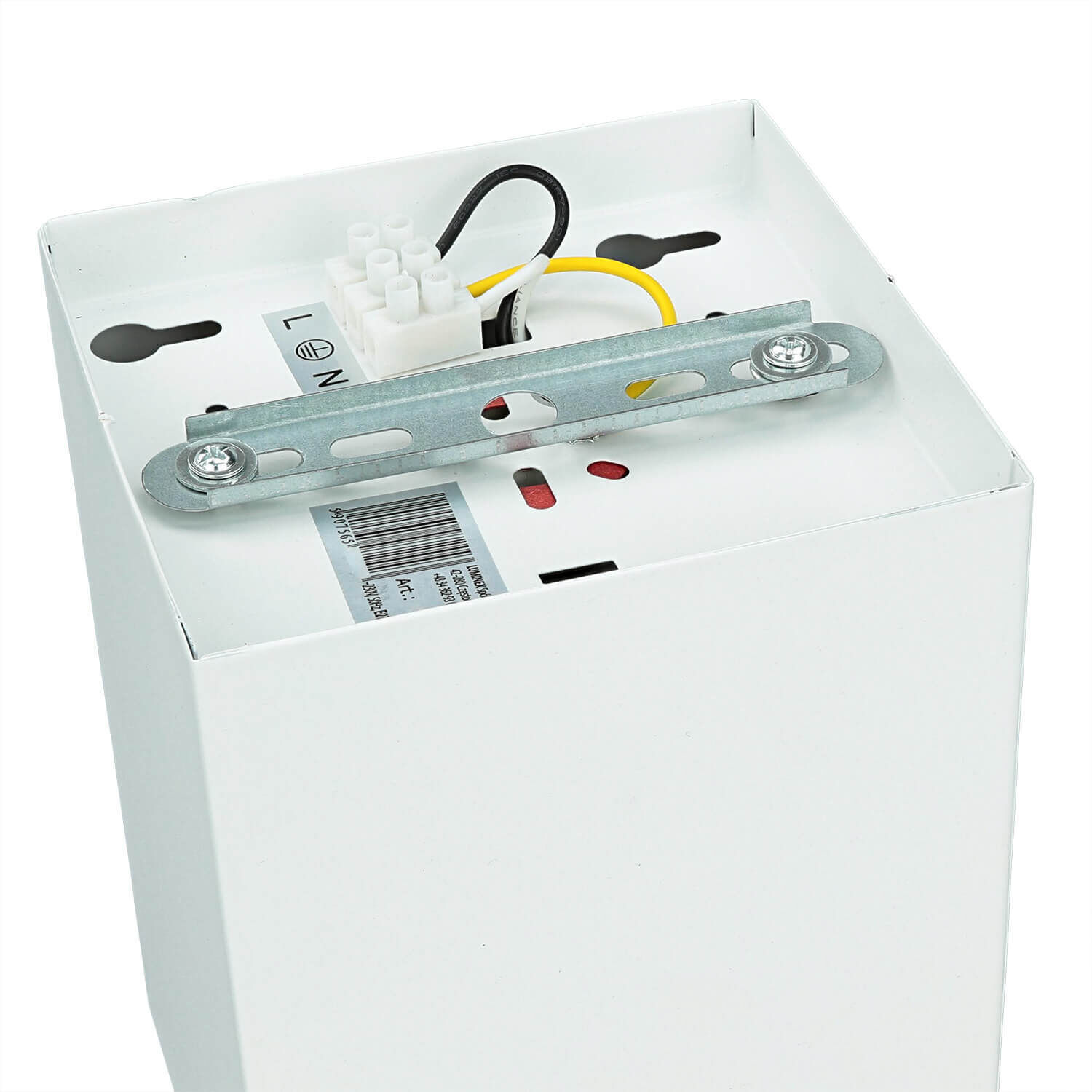 Spot de plafond GU10 blanc métal carré largeur 11,5 cm DOWNLIGHT Spot de plafond GU10 blanc métal carré largeur 11,5 cm DOWNLIGHT