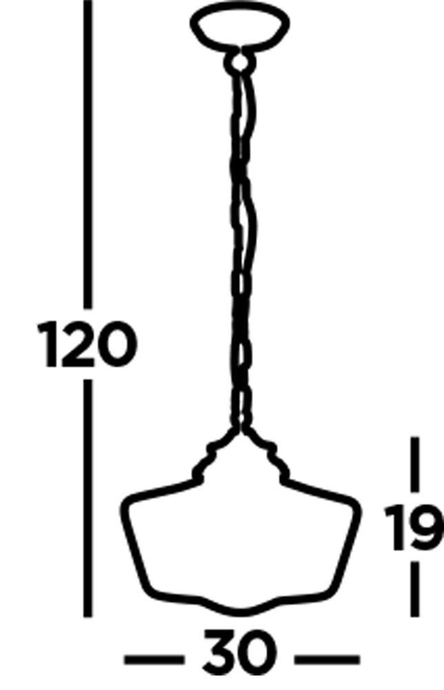 Hängeleuchte IP44 E27 D: 30 cm in Silber matt Weiß Glas