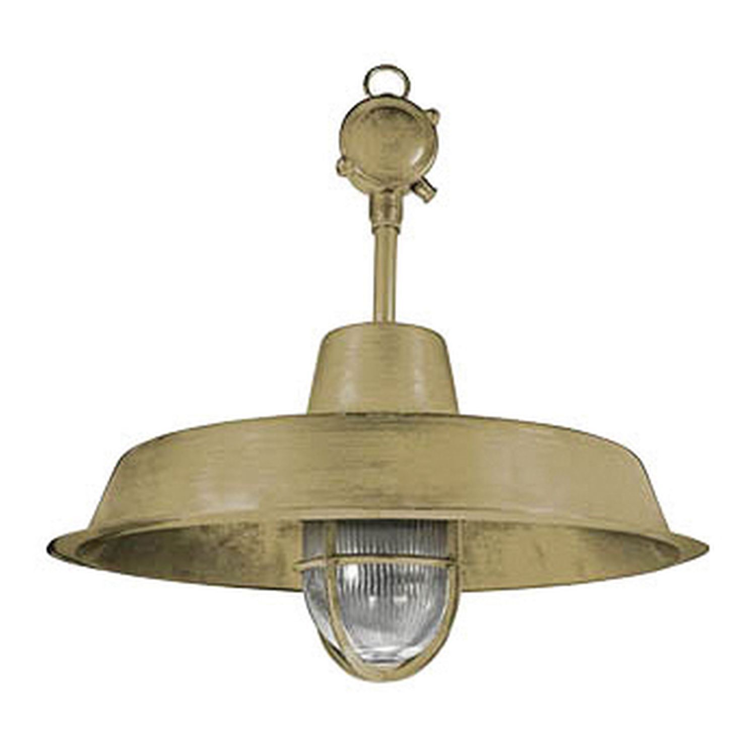 Hängelampe, Industrielampe, Metalllampe, Gehäusekreis, Glühbirne geschützt