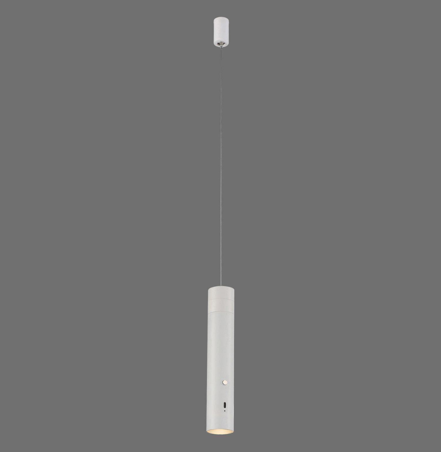 Suspension LED rechargeable Blanc Métal Touch Variation 3000 K 3 W