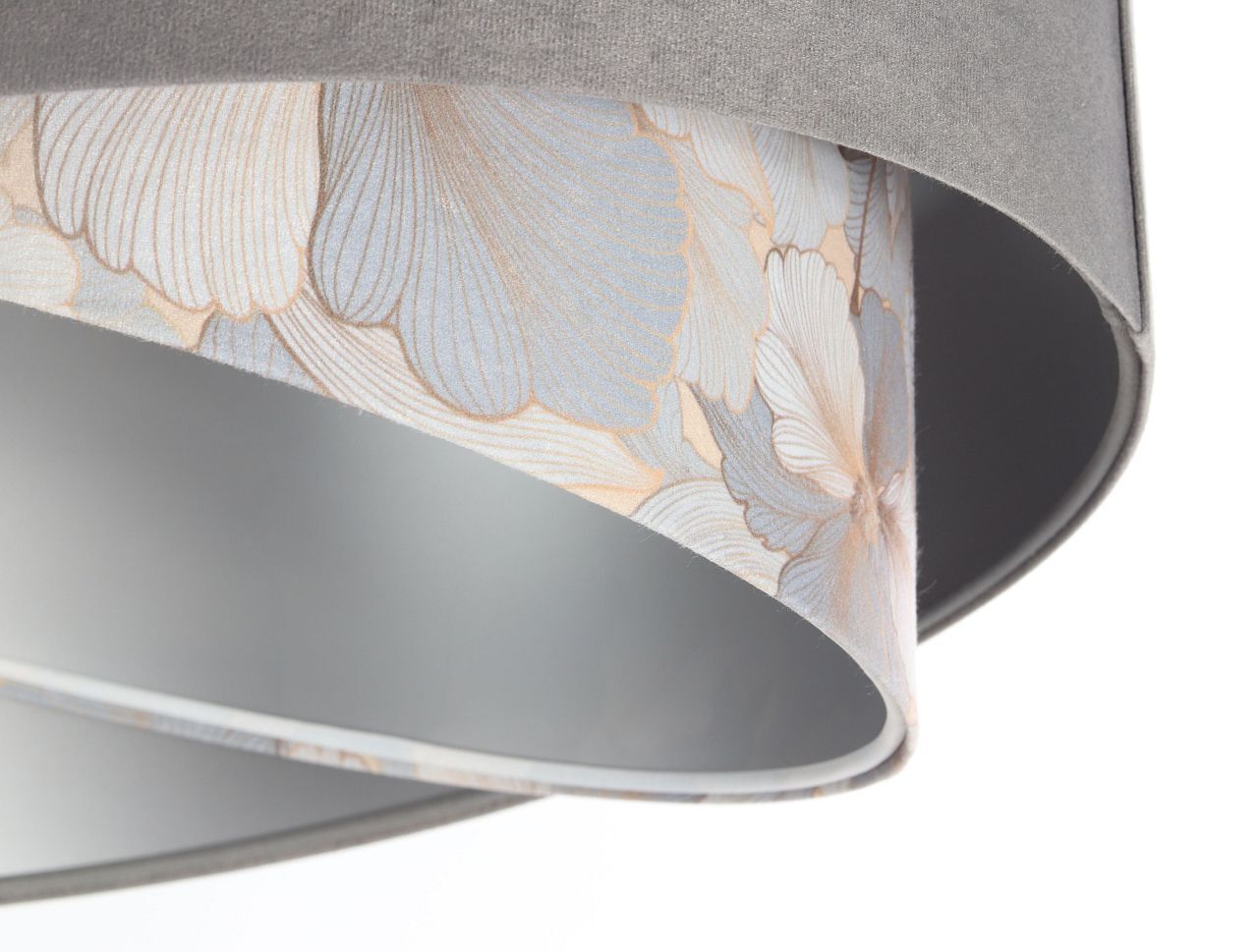 Suspension ronde D : 50 cm Tissu aspect velours KARIM