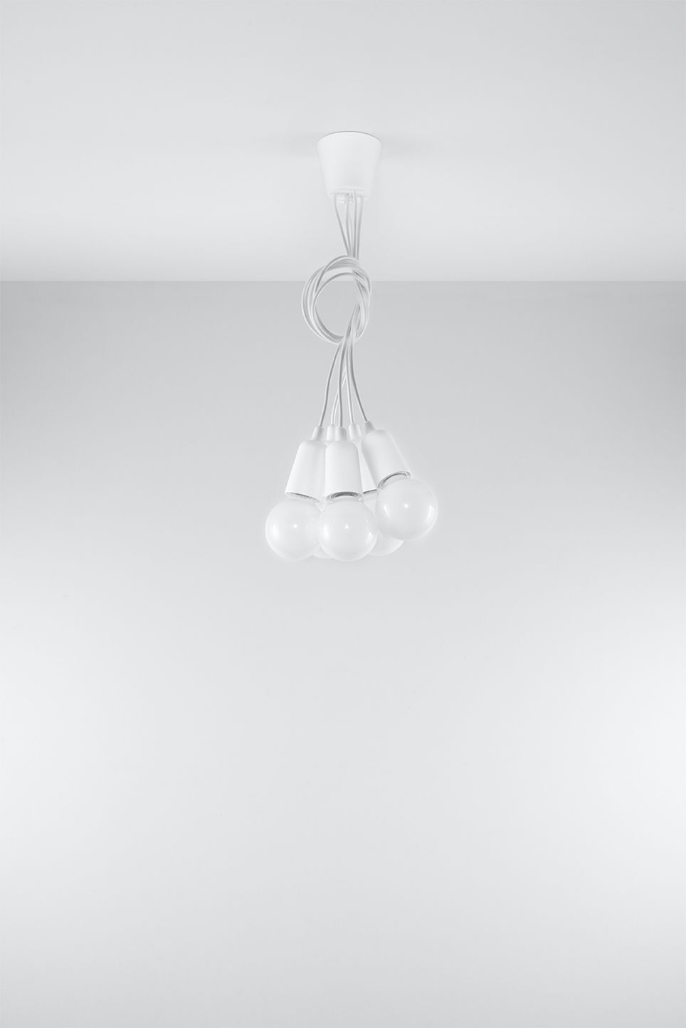 Lampe à suspendre réglable NESSA Blanc Profondeur jusqu'à 90cm