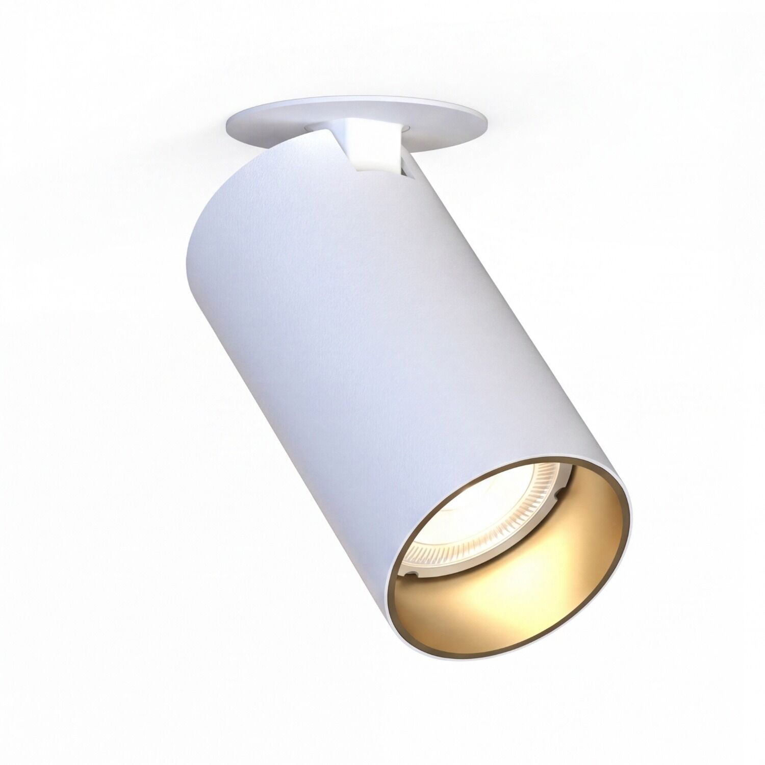 le59725-deckenstrahler-wohnzimmer-flur-arbeitszimmer-innen-metall-kunststoff-modern-gu10-ip20-weiss-gold-03 Einbau-Deckenleuchte, Spotlight, Leuchte, Weiß, GoldInnenseite