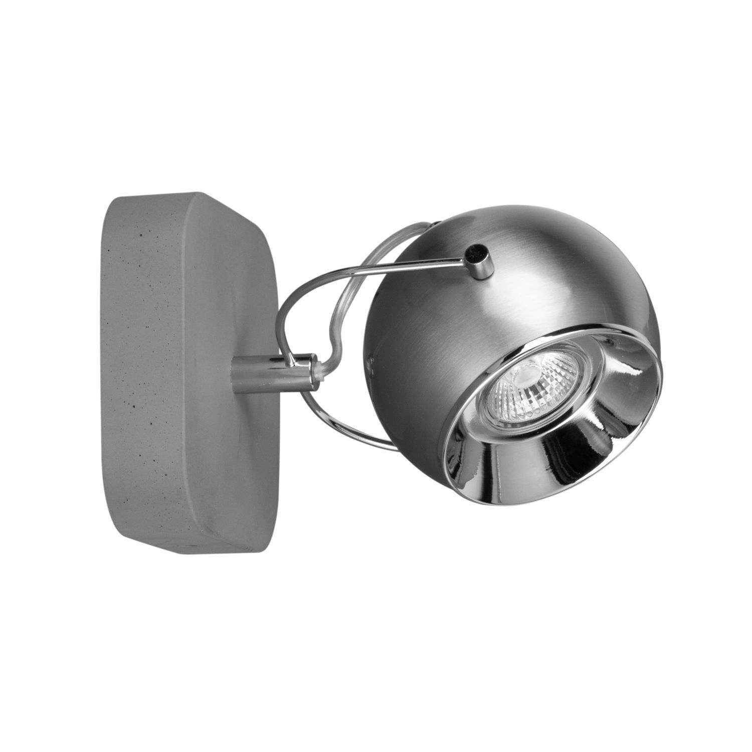 Wandspot Metall Beton mit LED 6W zielgerichtet Beleuchtung, Badezimmer, Drinnen, Zimmer, Duscharmatur