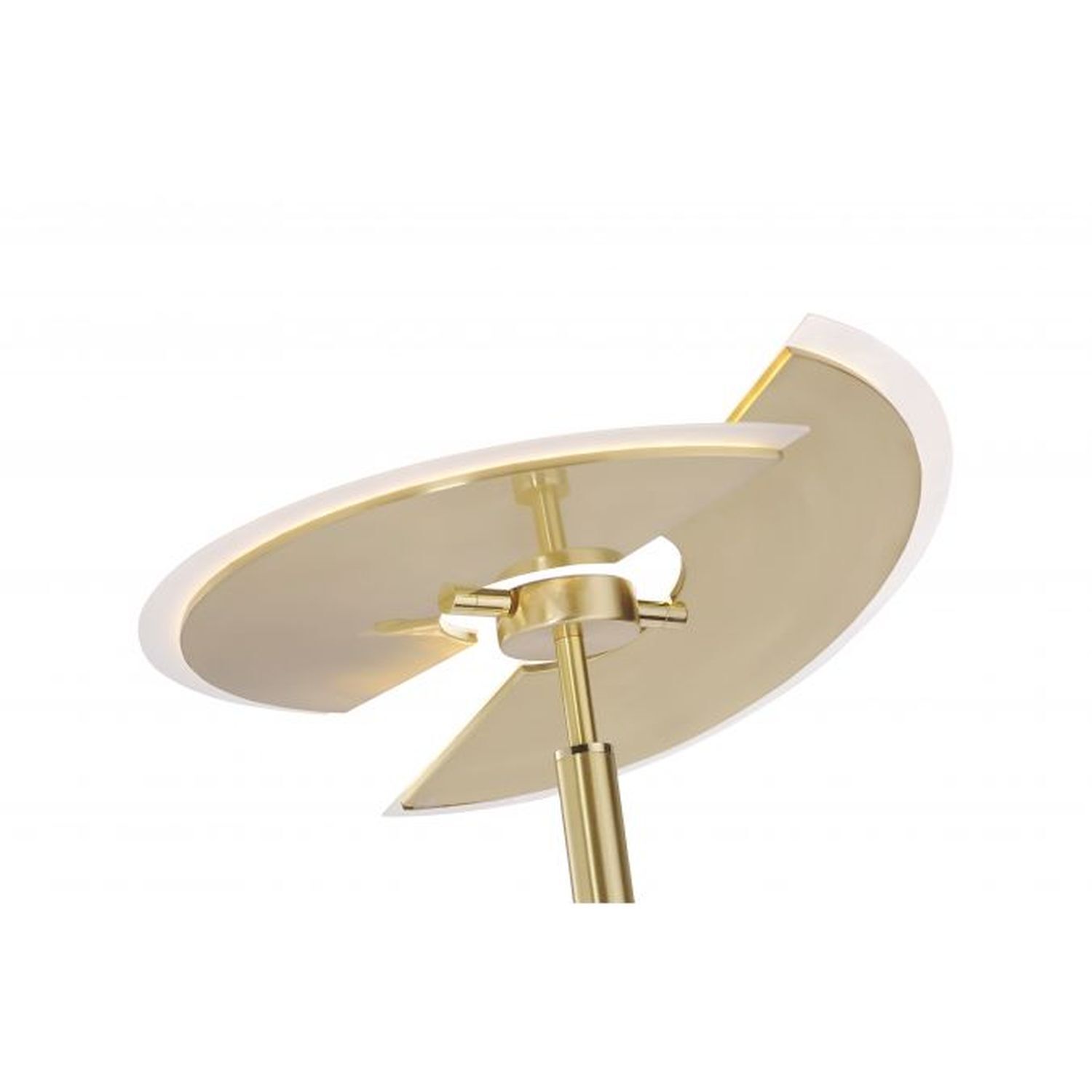 LED Stehlampe Leselicht in Messing Glas 200 cm dimmbar Gerät, Deckenventilator, Elektrisches Gerät