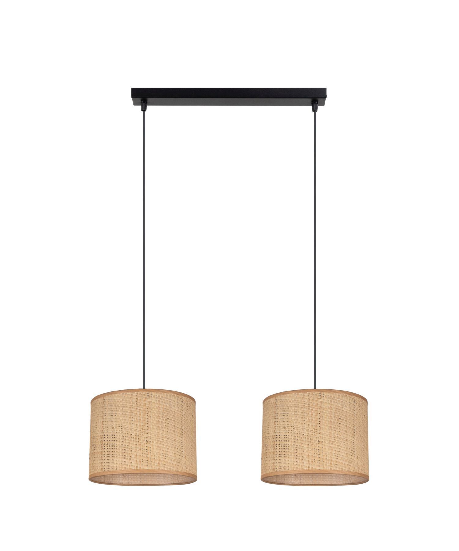 Blendarme Suspension Tissu Marron E27 50 cm allongé