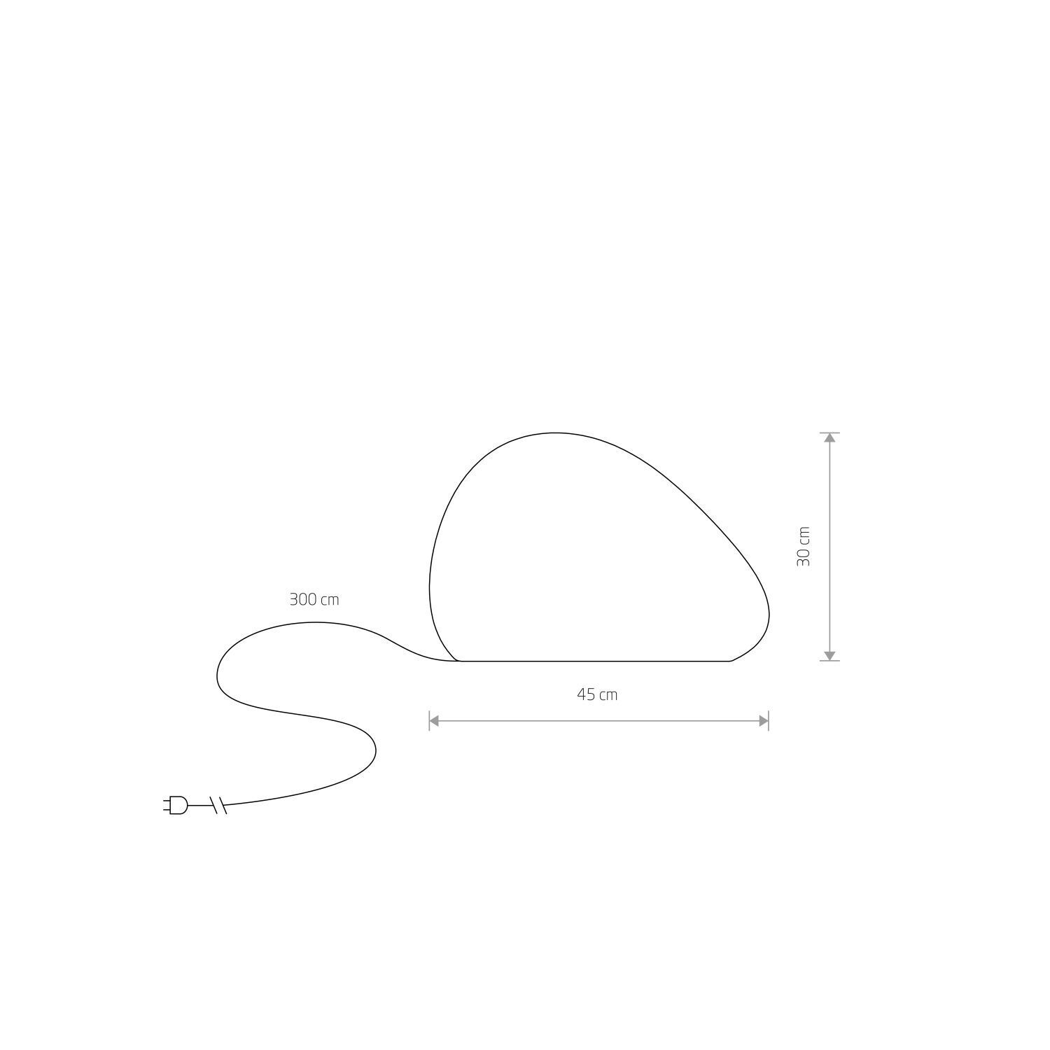 Stehleuchte außen IP44 Weiß E27 30 cm Dekolicht