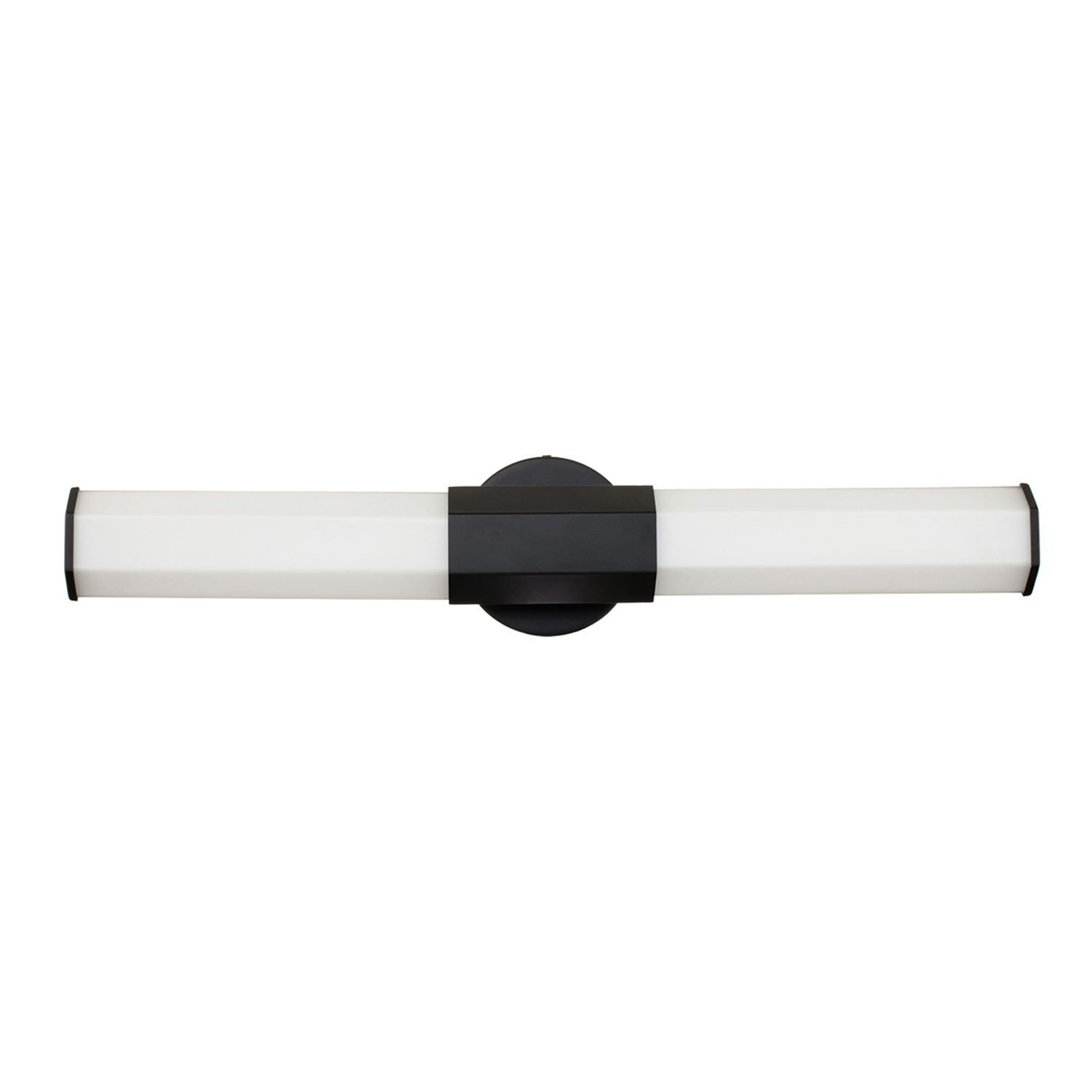 Applique LED salle de bain IP44 H : 65,9 cm allongée noir blanc