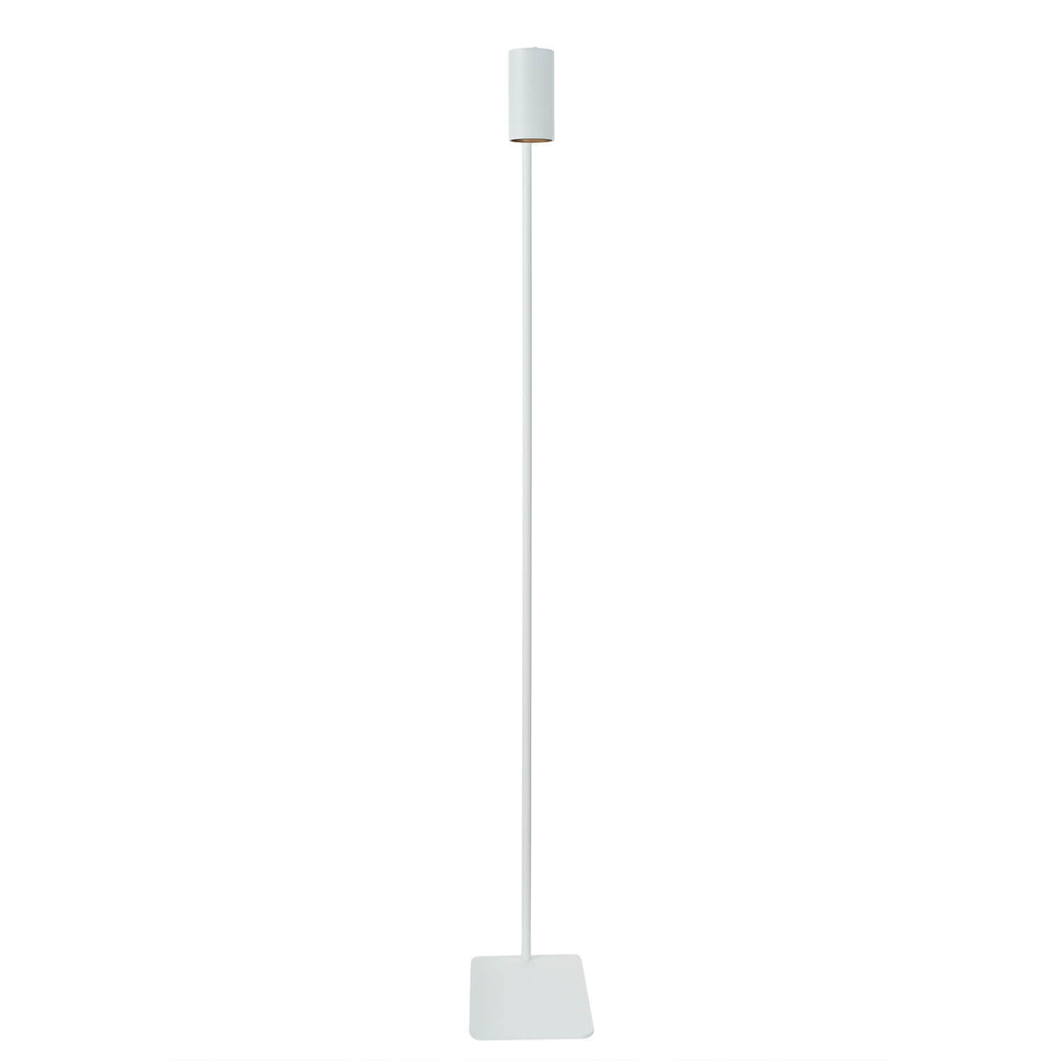 Kleine Stehlampe Weiß 124cm Modern flexibel GU10 Metall